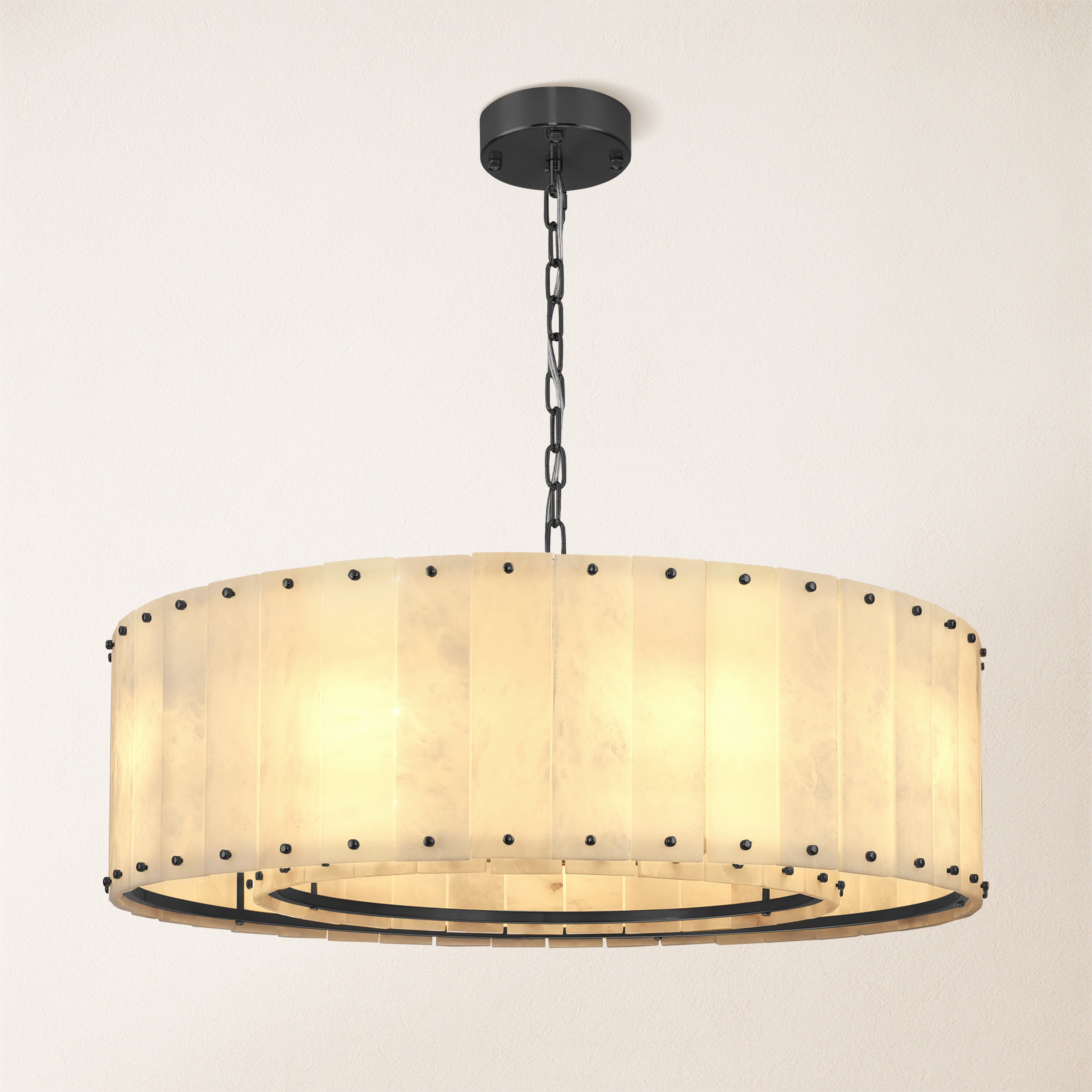 Nivislight Alabaster Round Chandelier 60.9cm