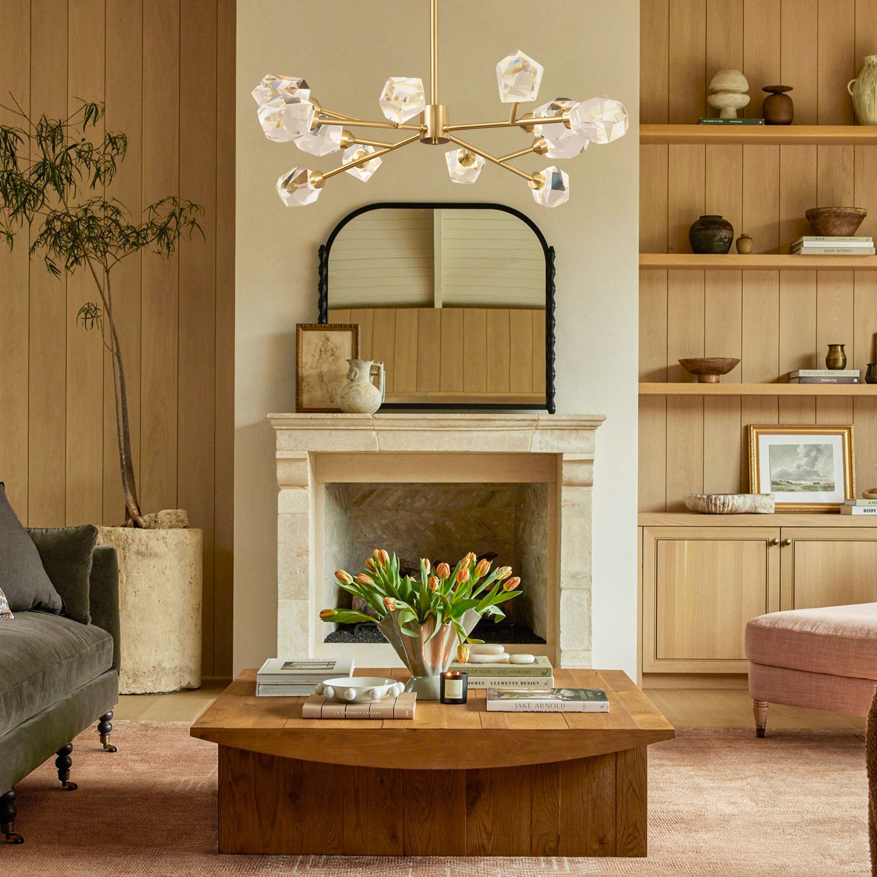 Aurelium Nova Crystal Linear Chandelier