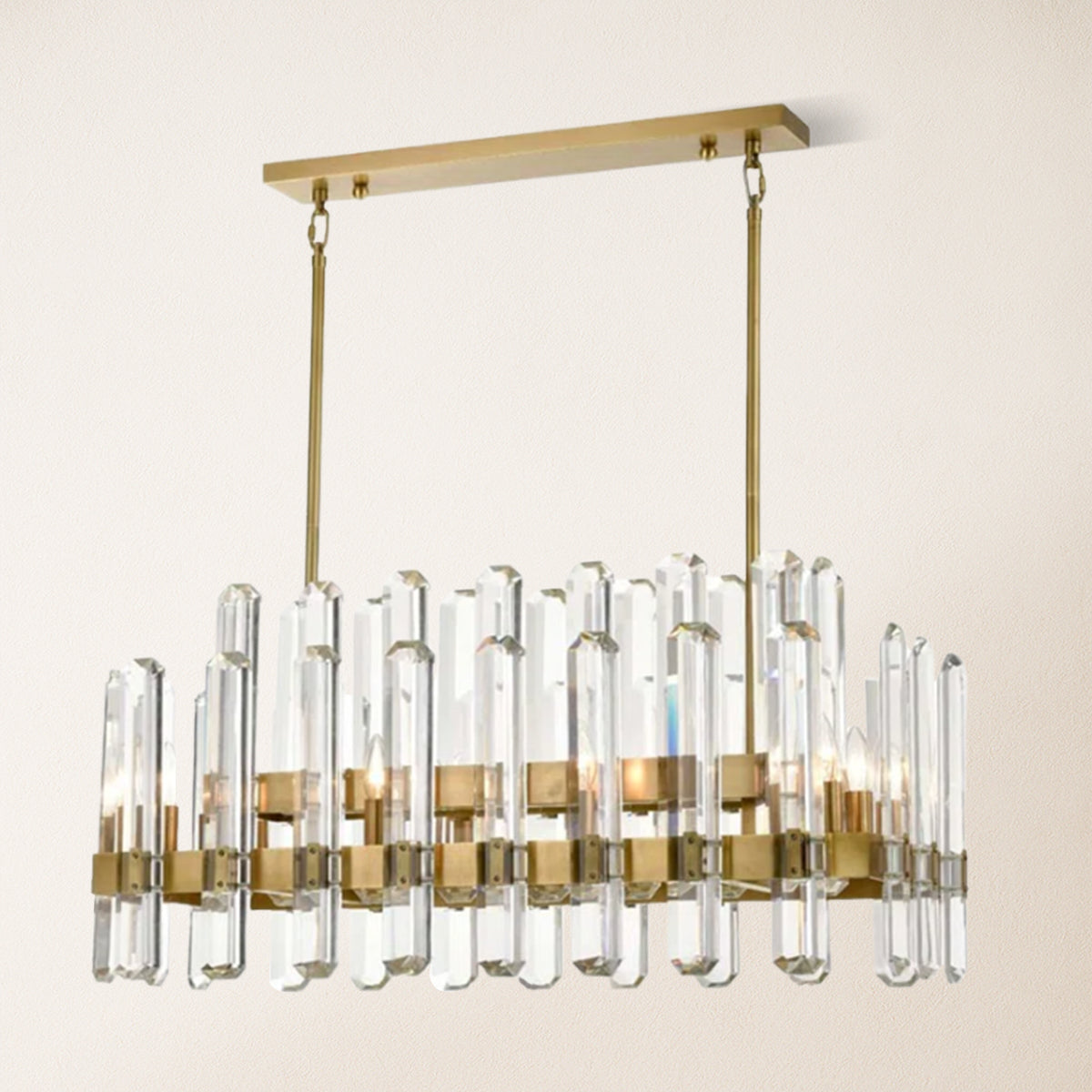 Clarion Rectangular Chandelier 91 cm L