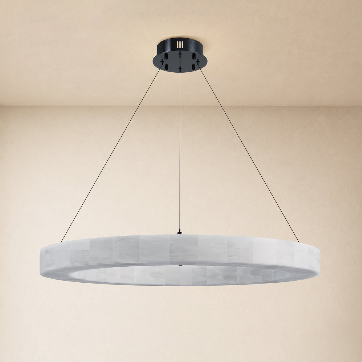 Soluna Alabaster Custom Round Chandelier