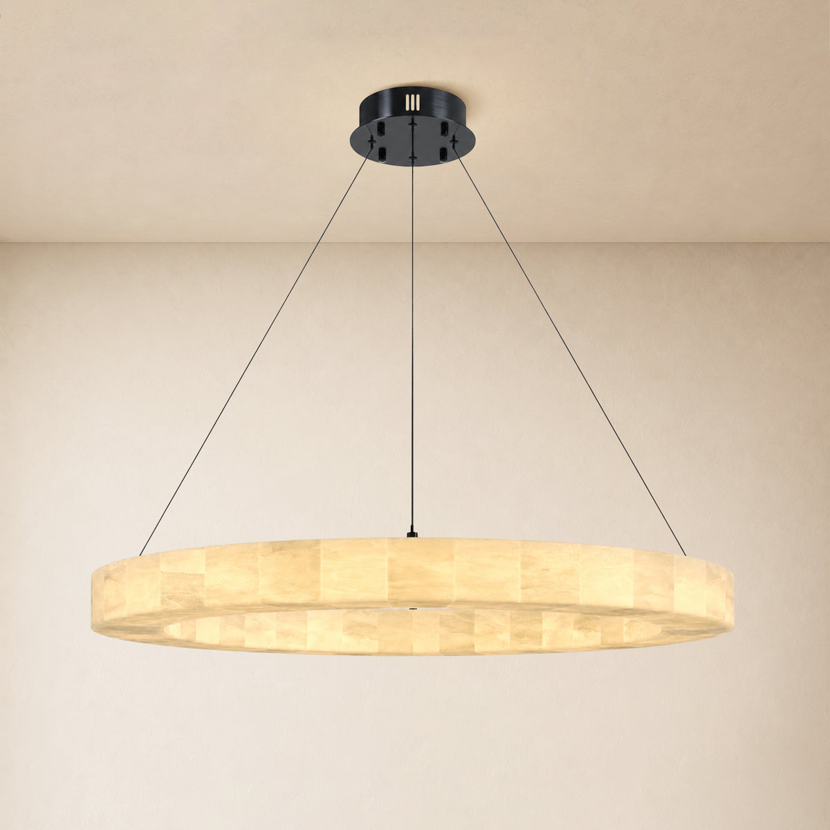Soluna Alabaster Custom Round Chandelier