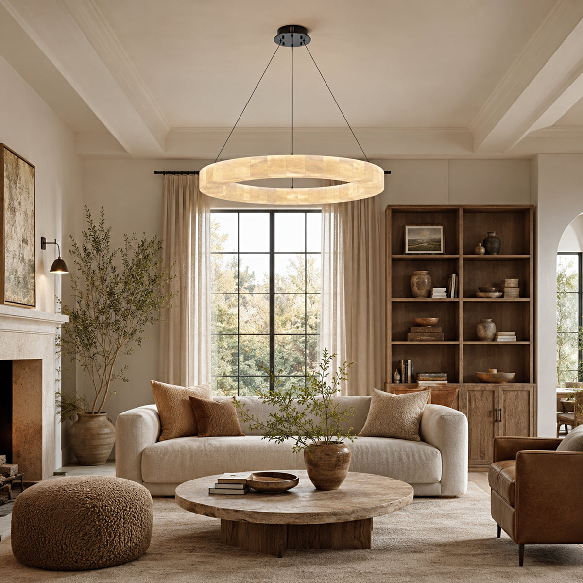 Soluna Alabaster Custom Round Chandelier