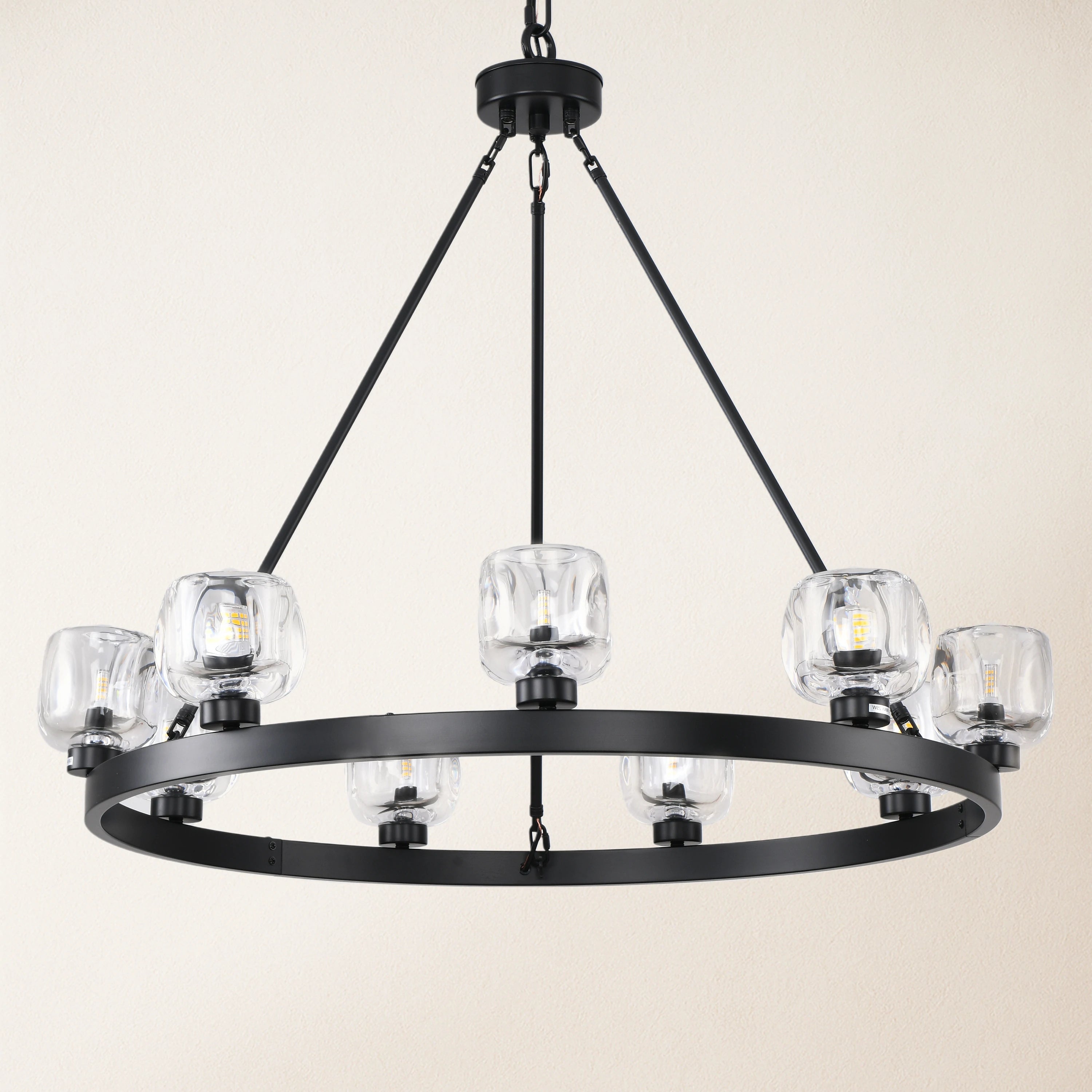 Vellum Round Chandelier 91cm D