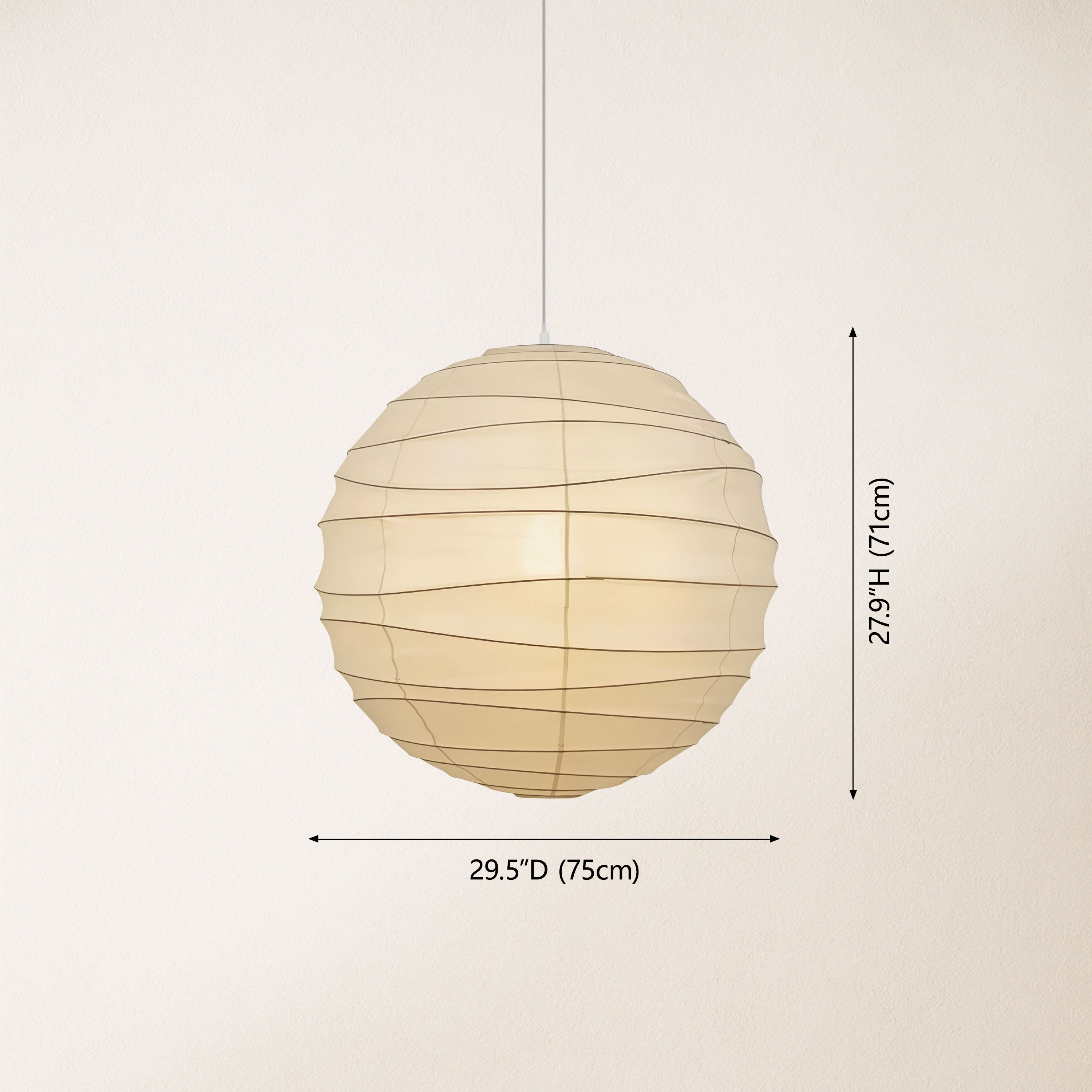 Hikari Paper Ball Pendant Lamp