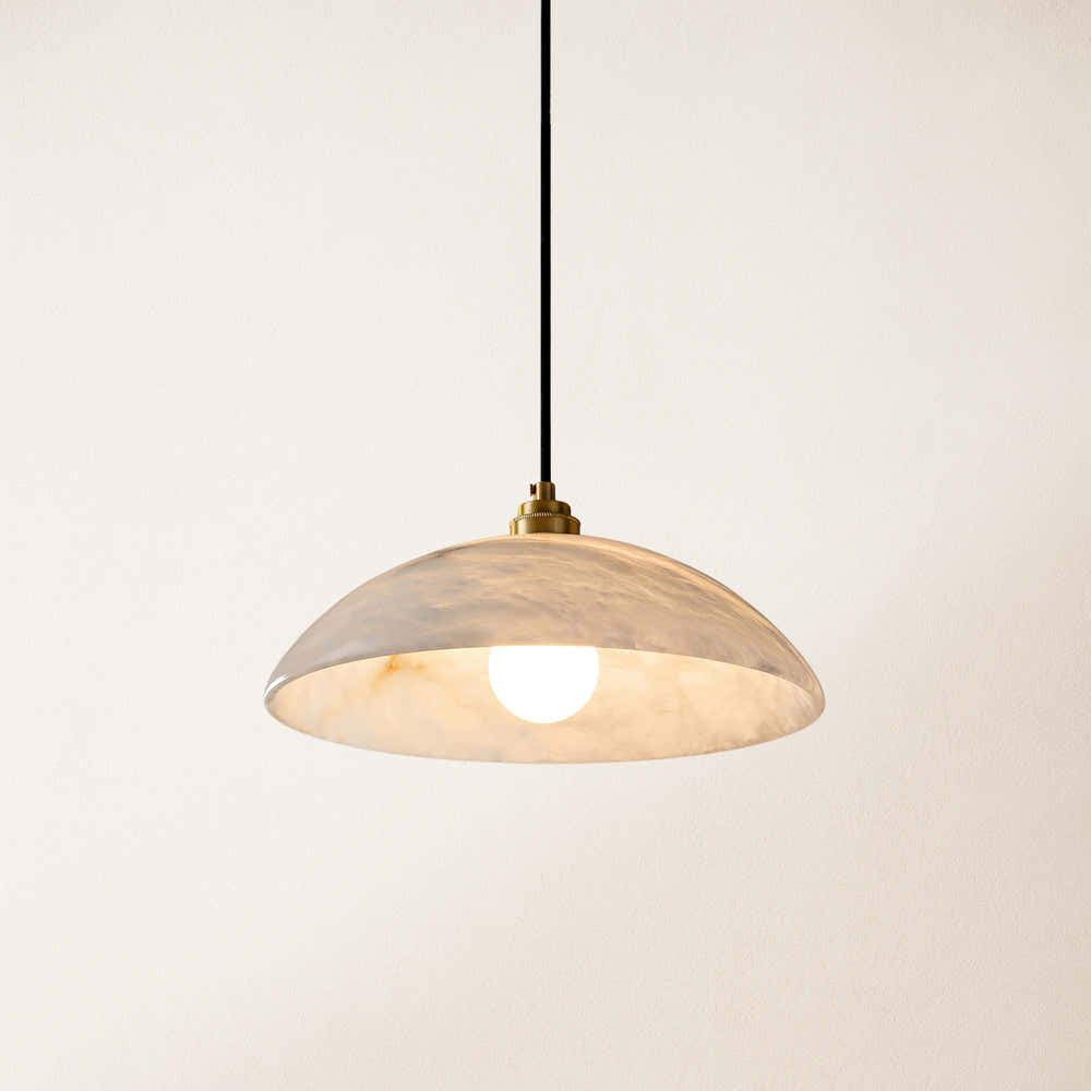 Dadaly Alabaster Modern Small Art Pendant 50.8cm D