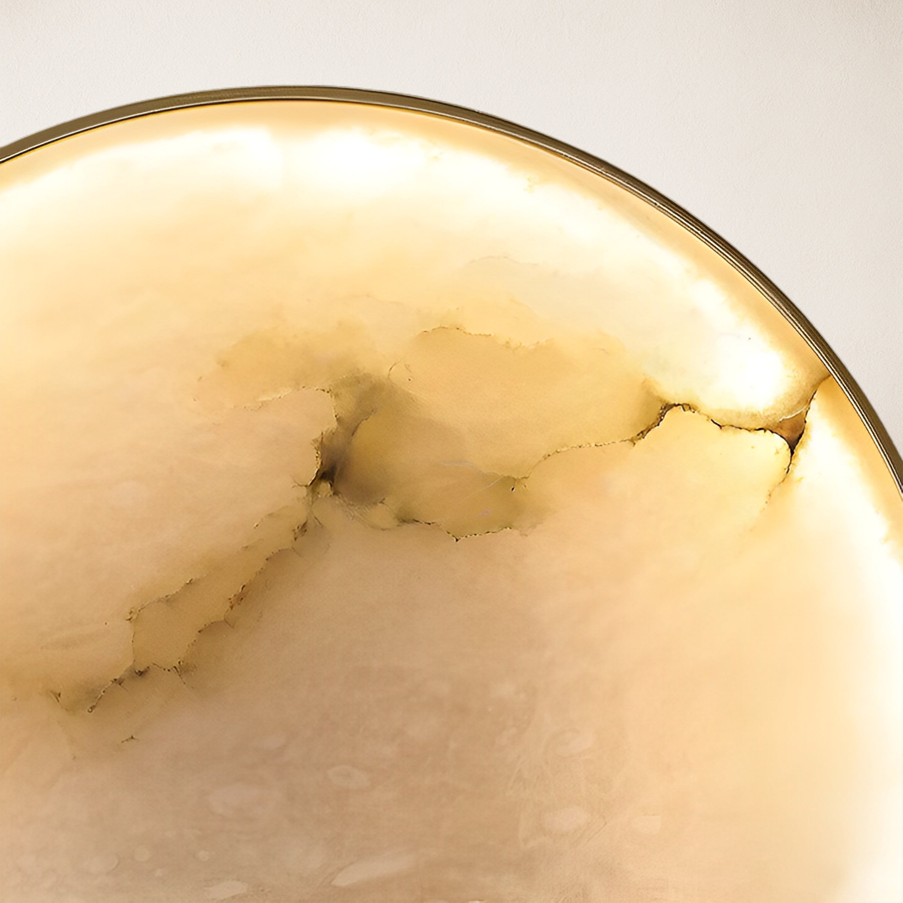 Mintreux Terre Sve Alabaster Wall Sconce 8''D