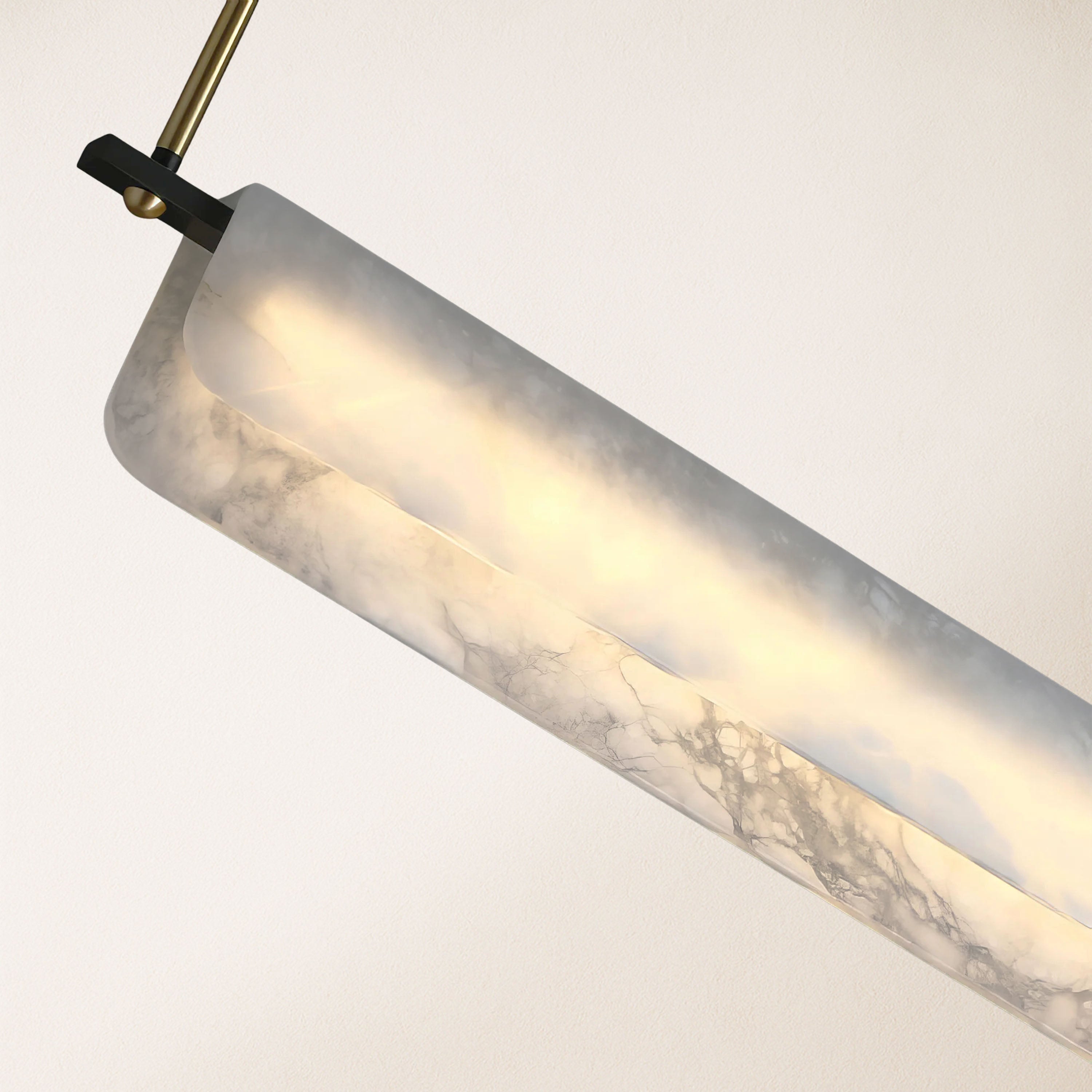Seranova Alabaster Dining Linear Chandelier