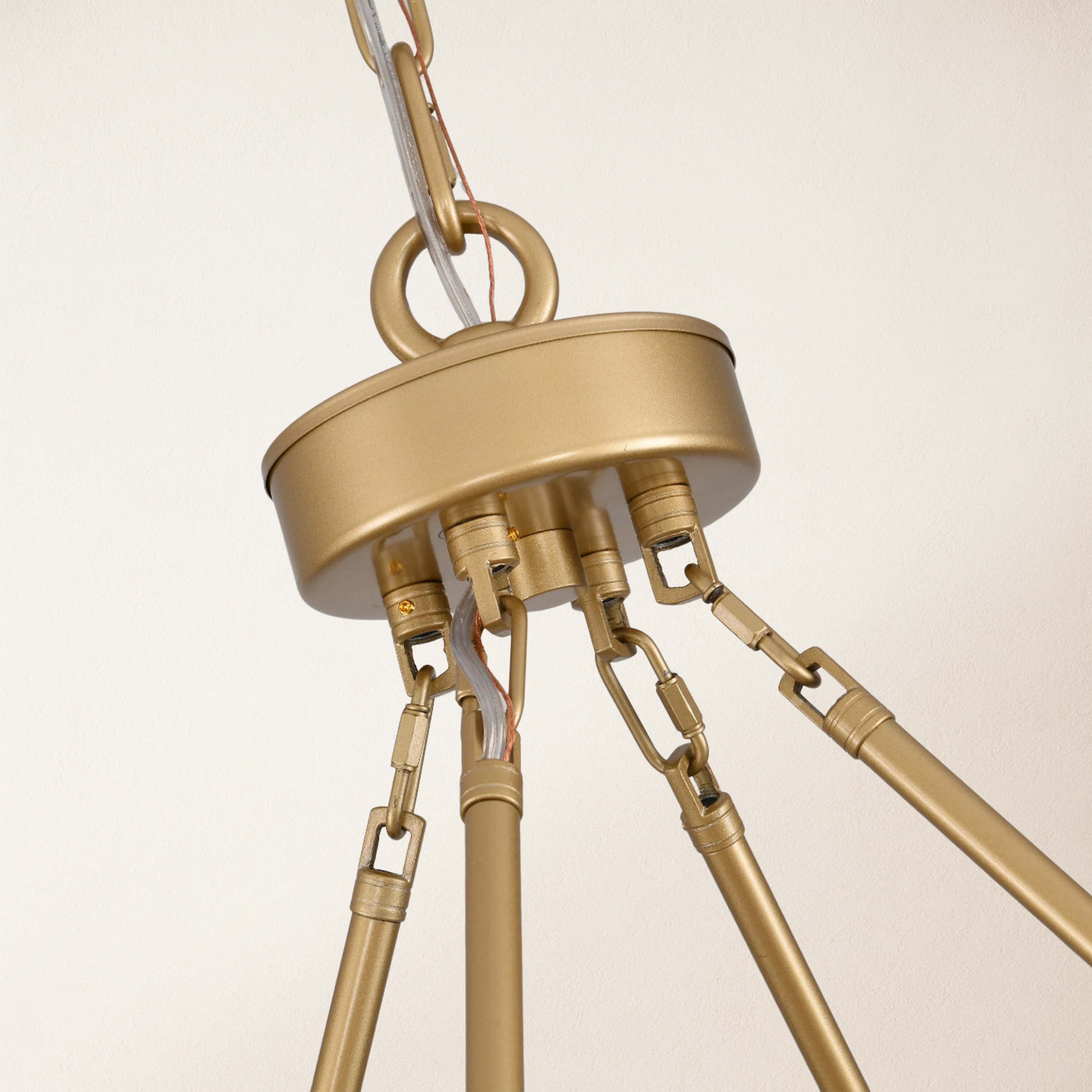 Vellum Round Chandelier 48"D