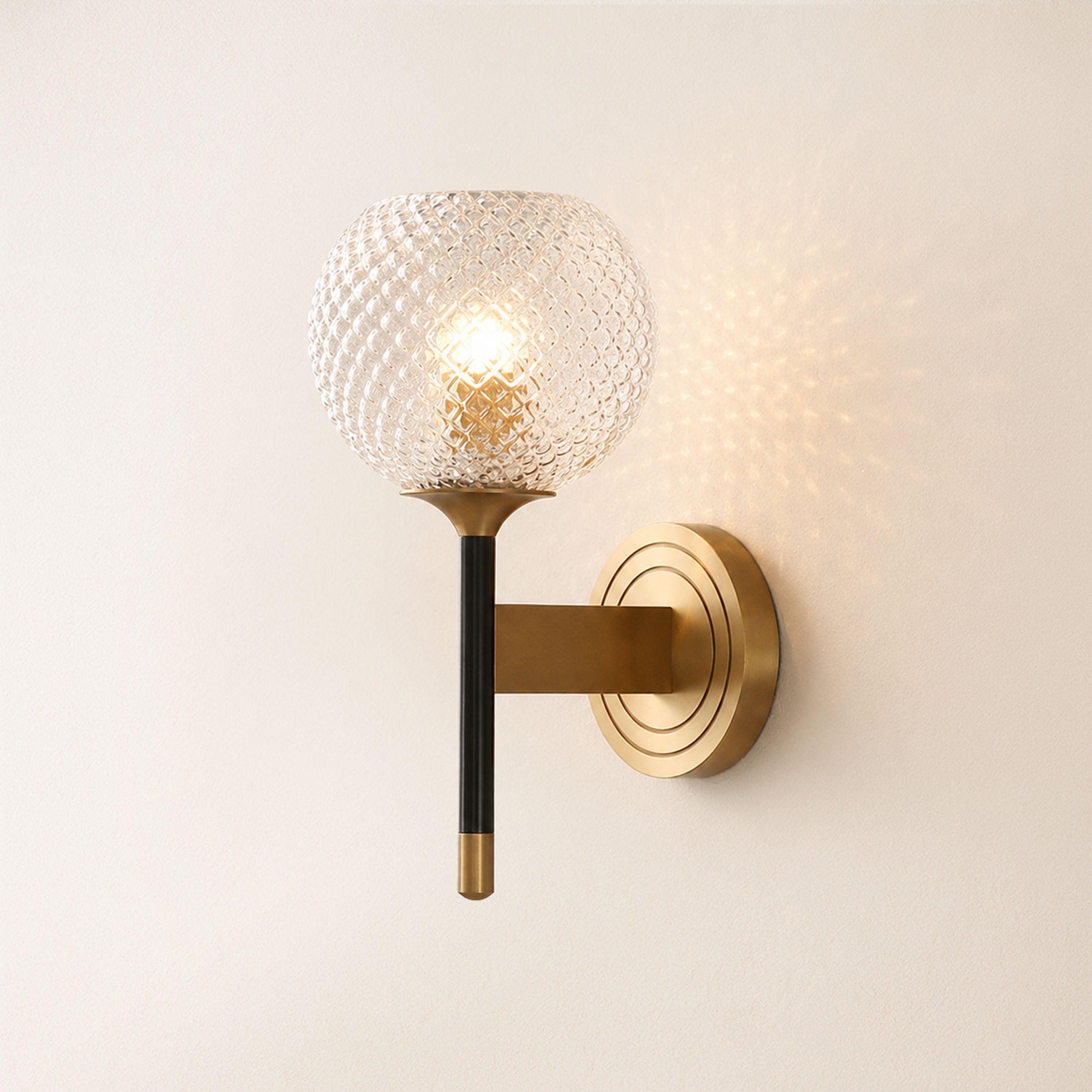 Telara Lattice Glass Wall Sconce