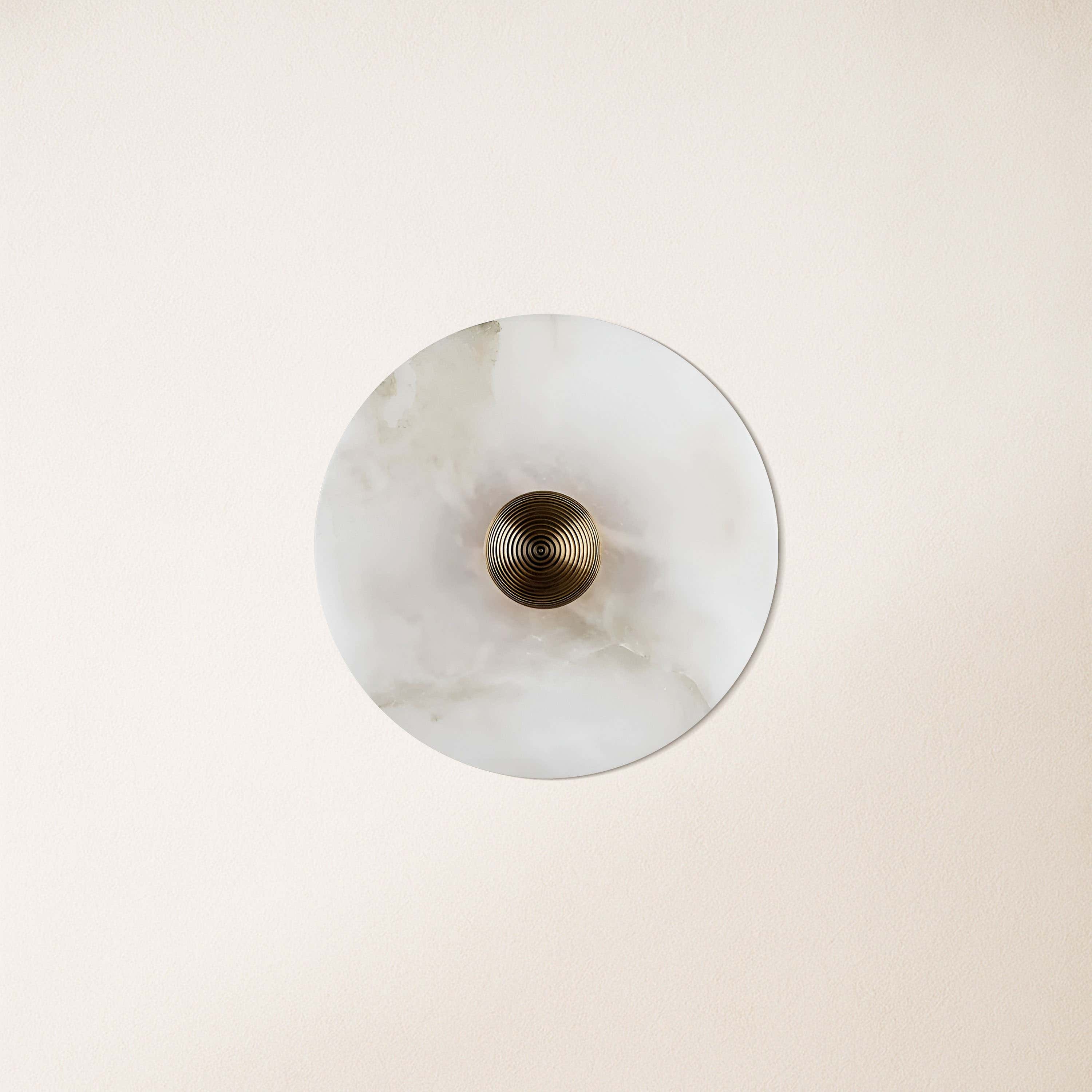 Miles Alabaster Wall Lamp 30cm D