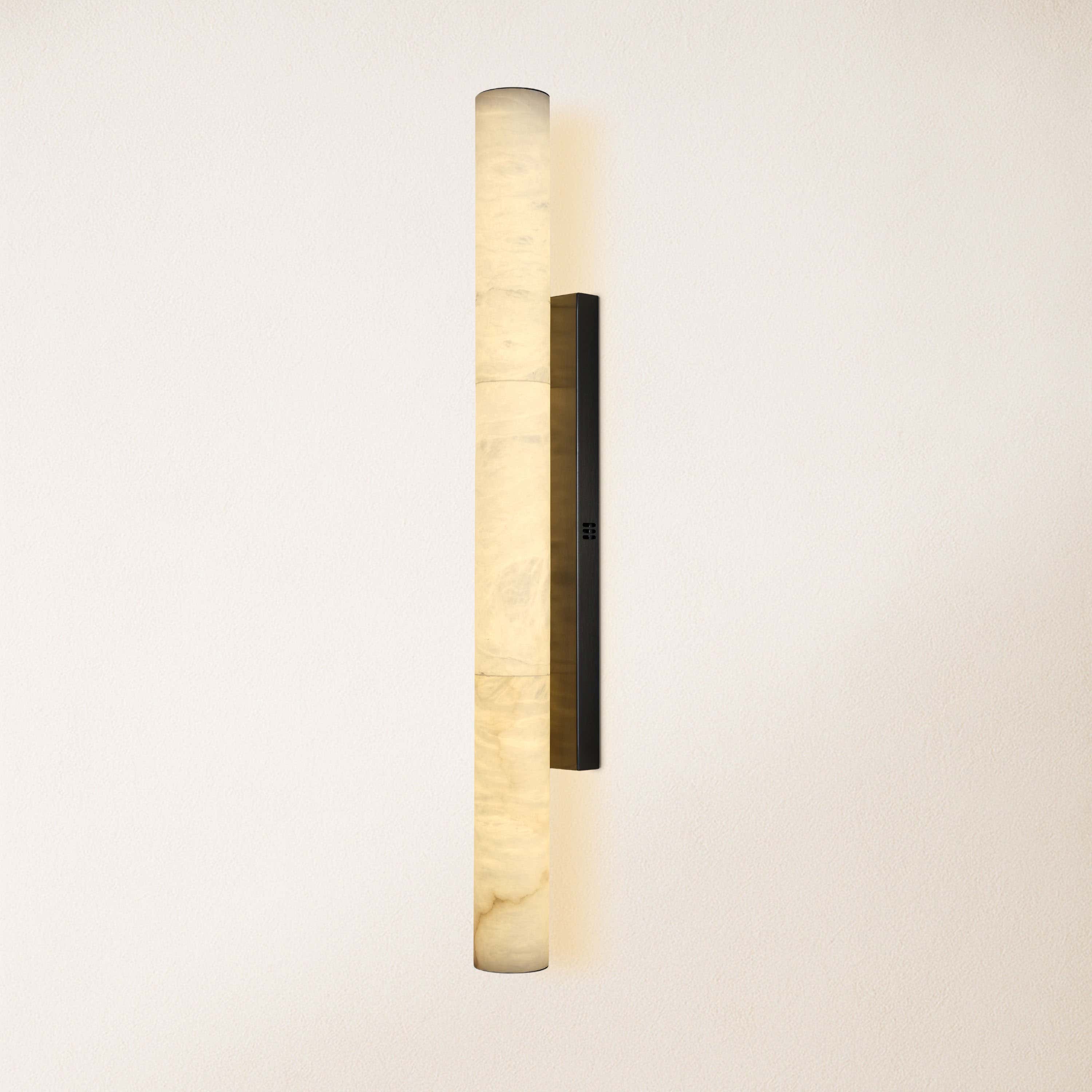Sylvia Palladian Alabaster Wall Sconce 91cm H