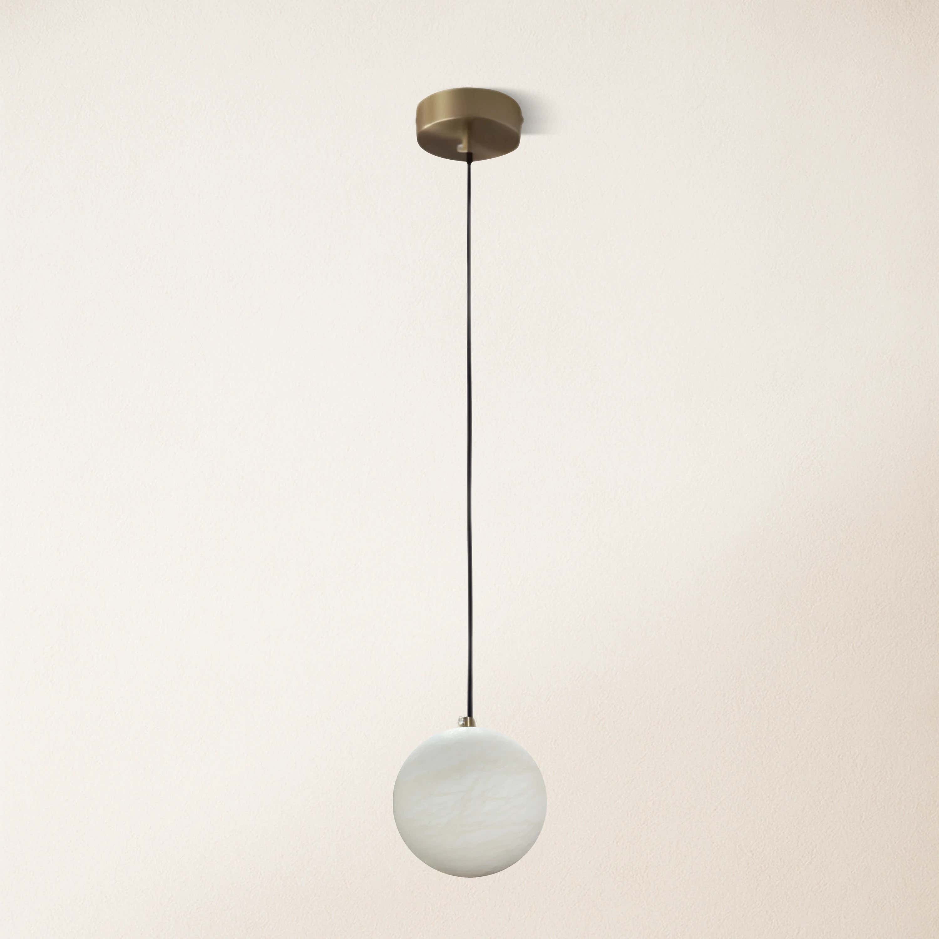 Nami Alabaster Global Ball Pendant Light 12.7cm D