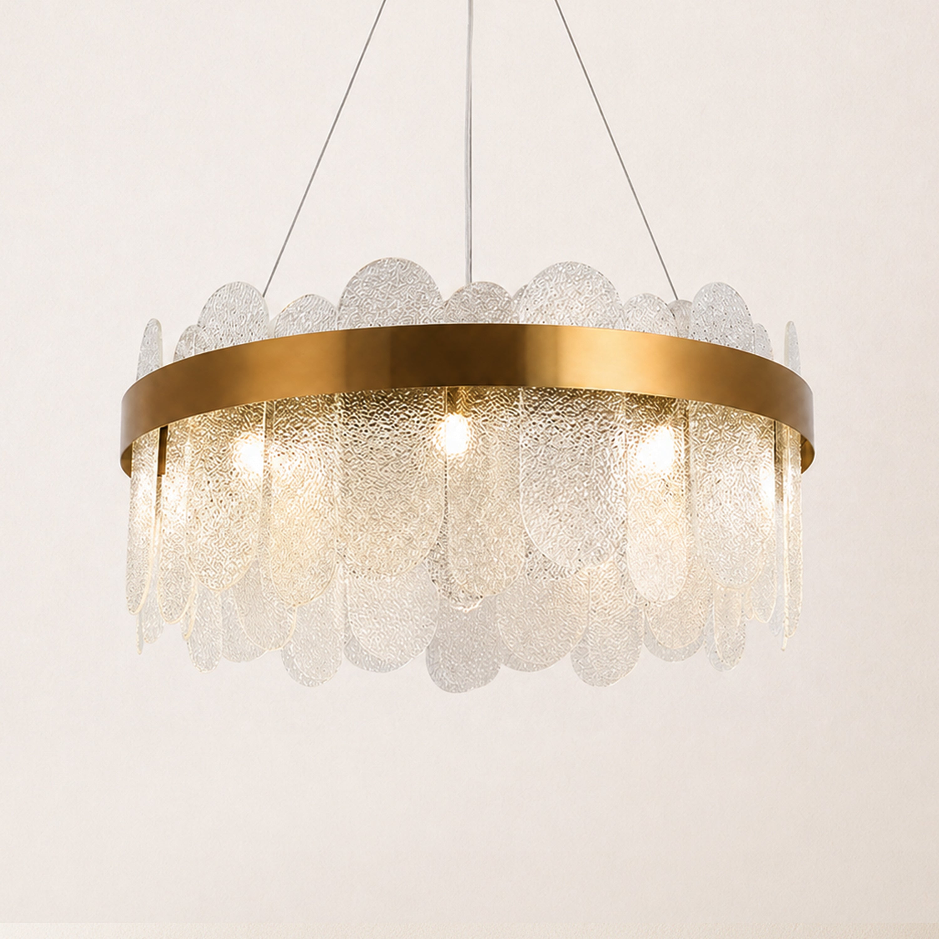 Prismora Glass Round Chandelier