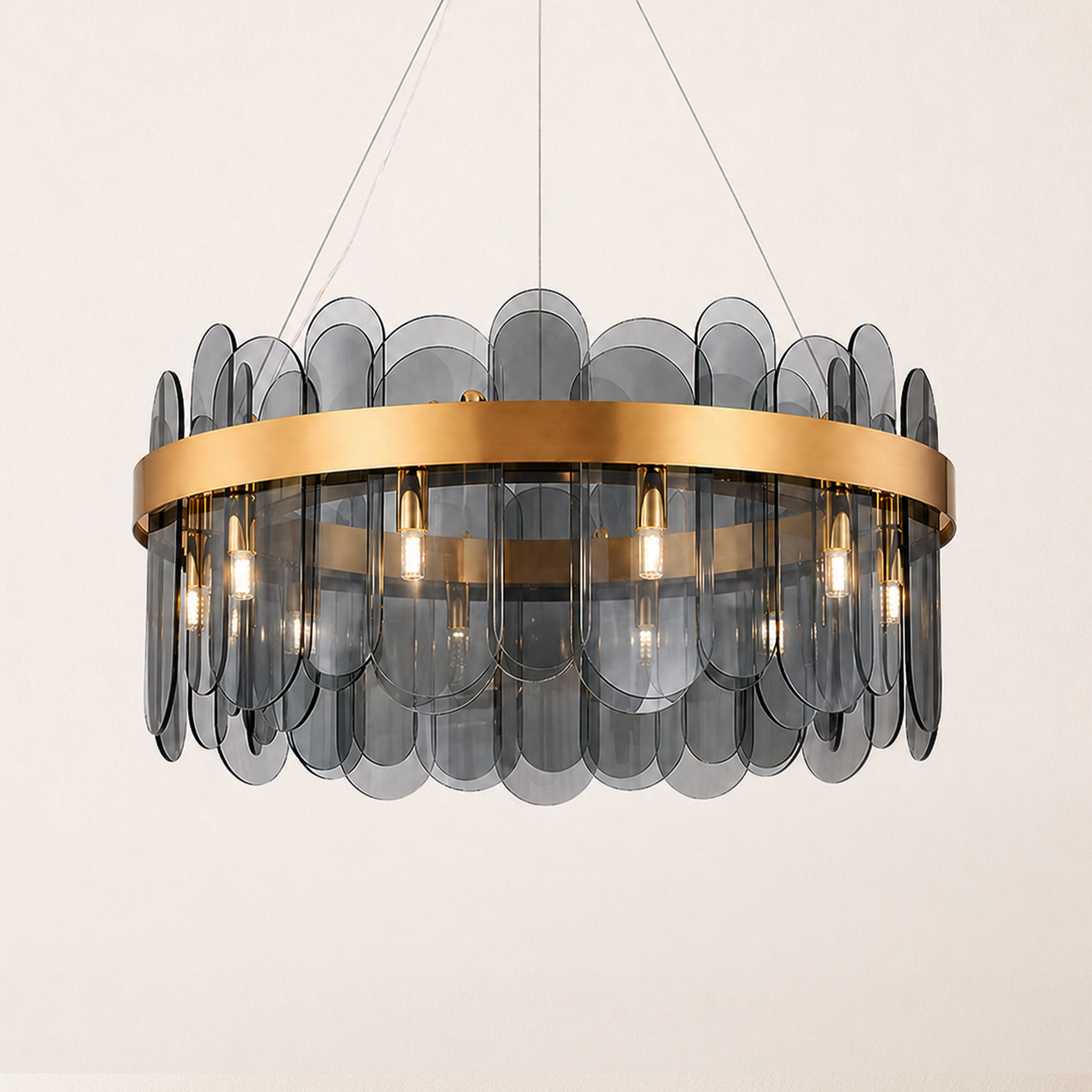 Prismora Glass Round Chandelier