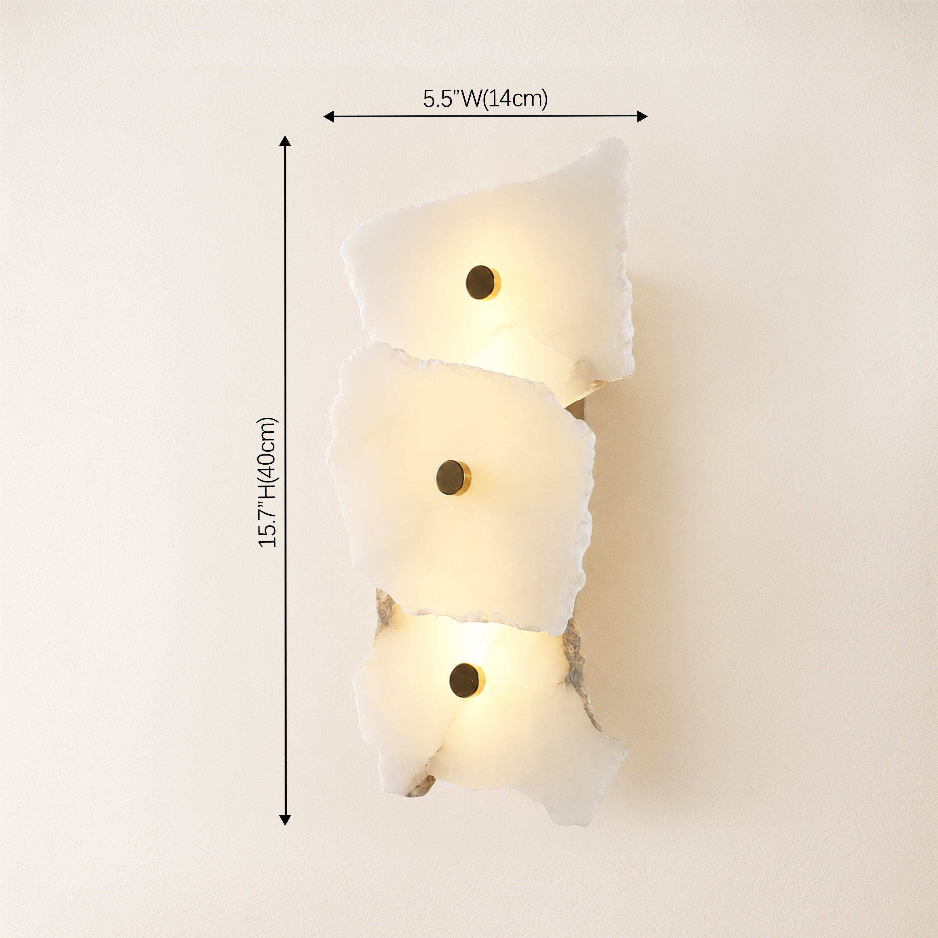 Arscelia Alabaster Linear Wall Sconce