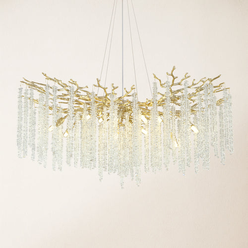 Snow Tree Branch Crystal Chandelier 102cm D