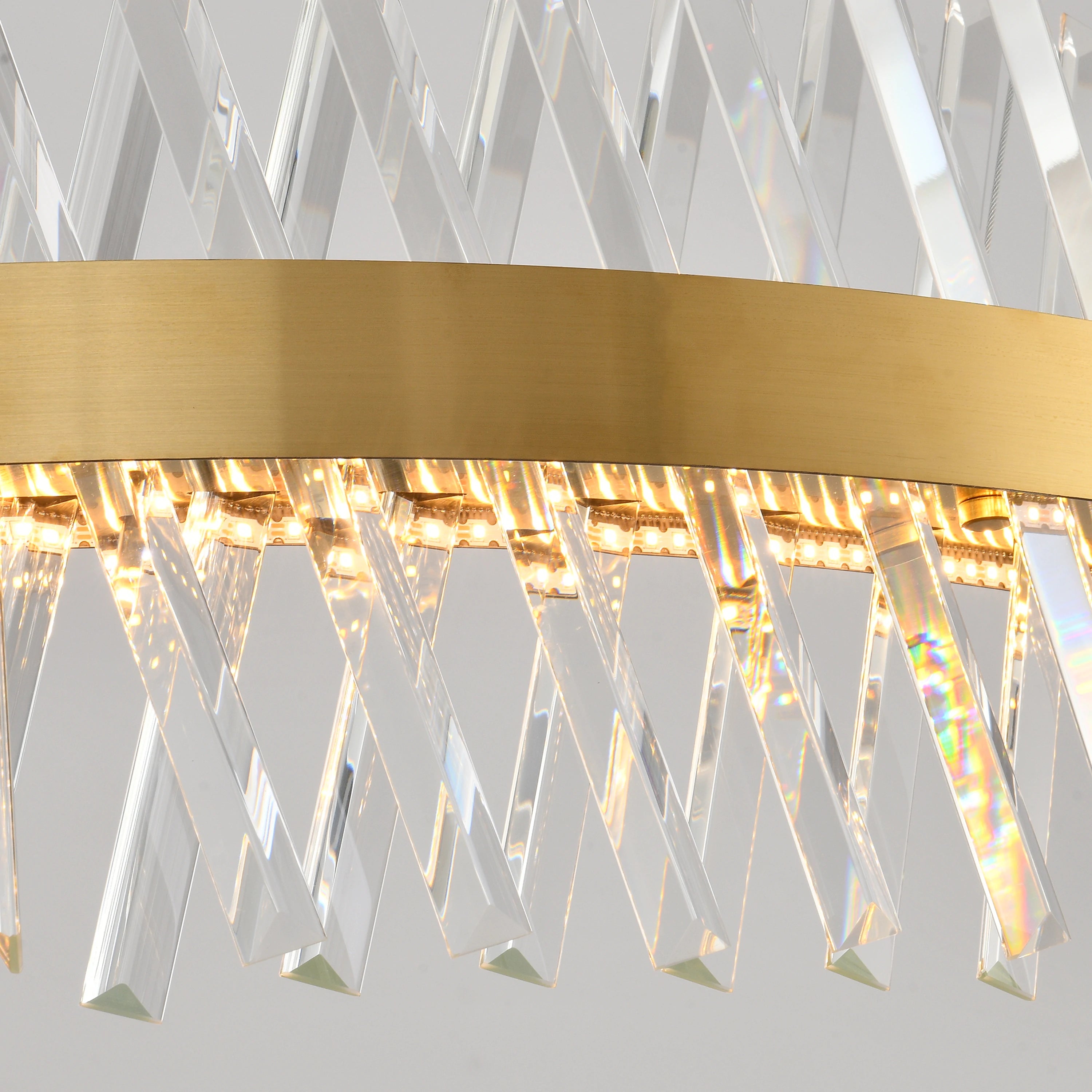 Vetro Prism Crystal Rectangular Chandelier 102cm L