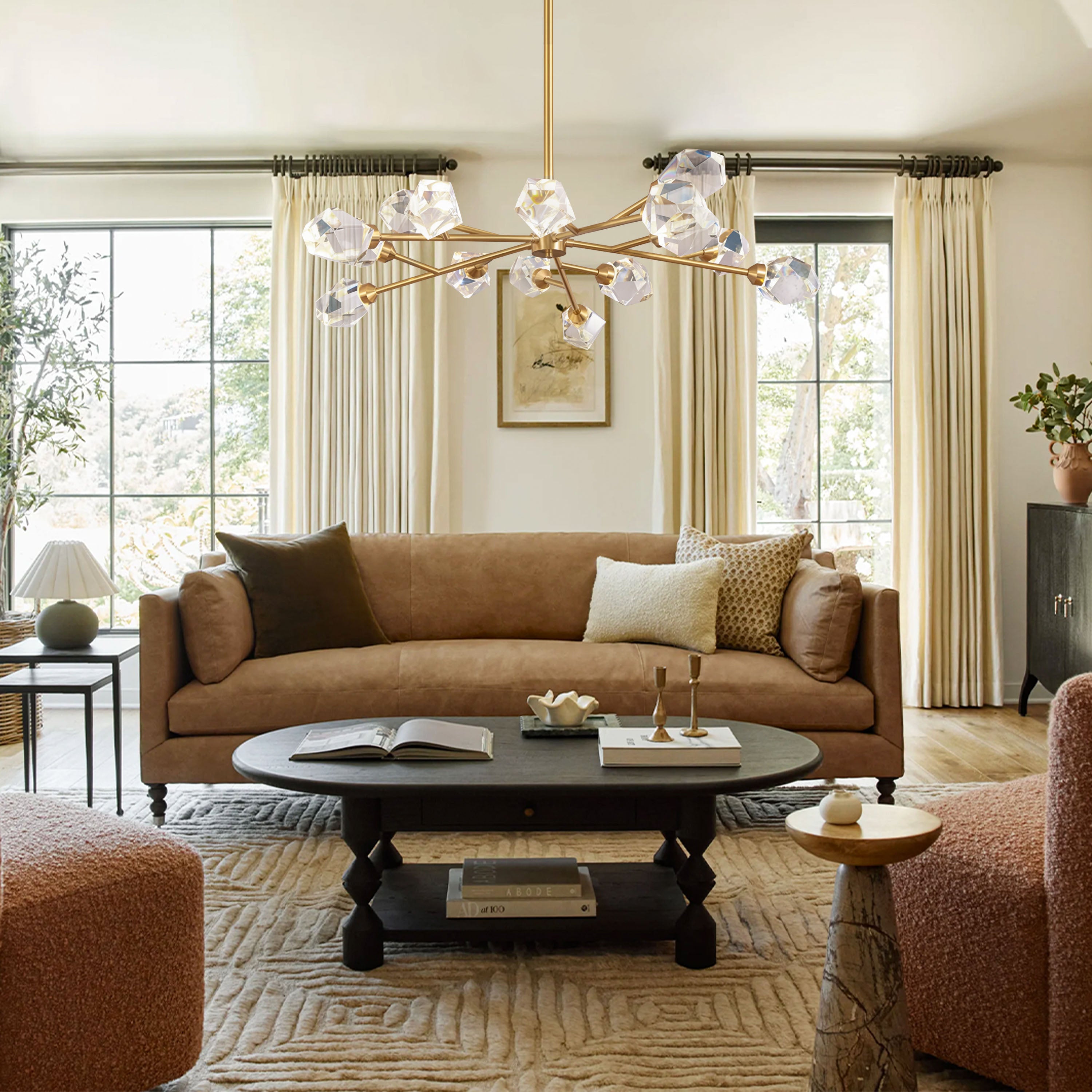 Aurelium Nova Crystal Linear Chandelier