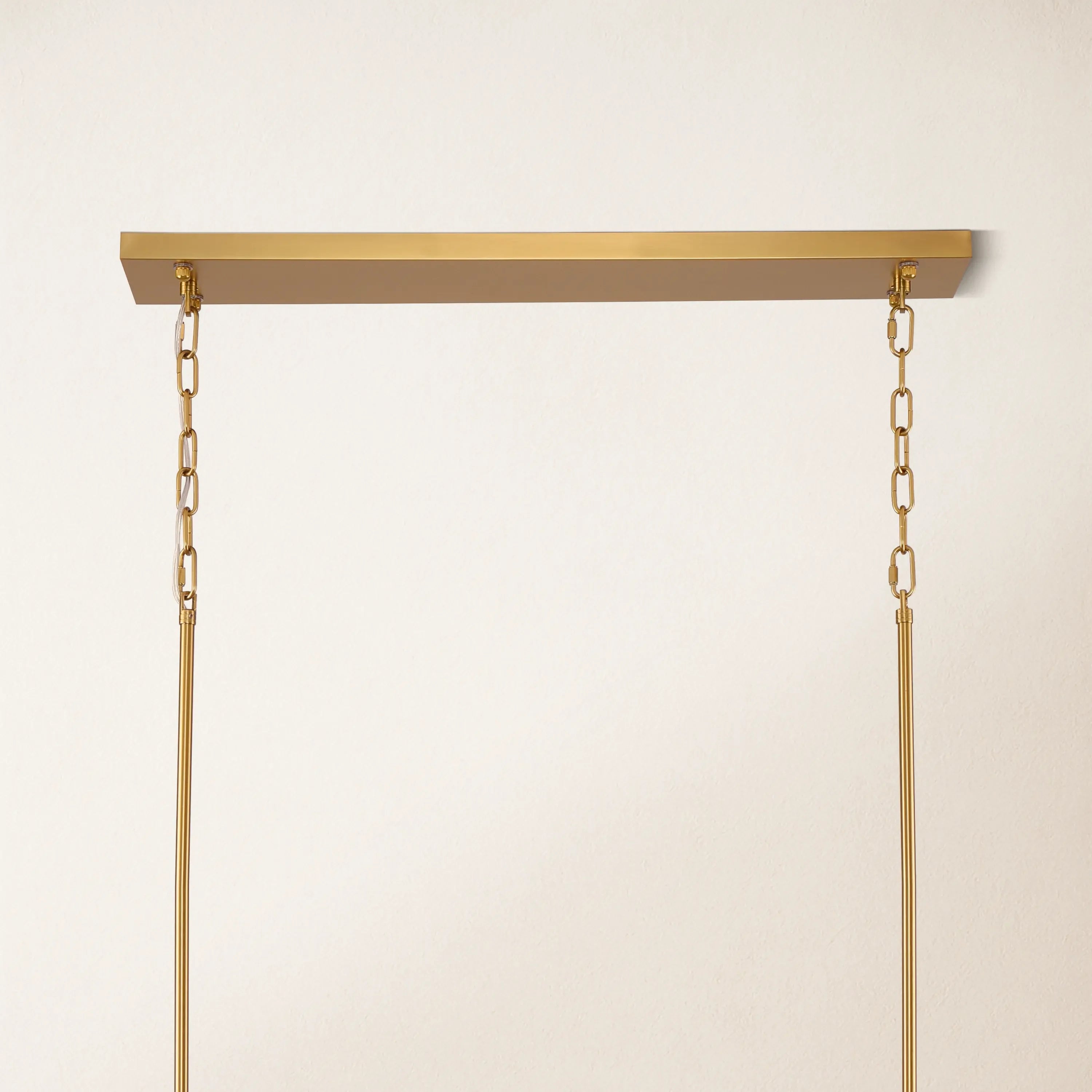 Ethereal Radiance Crystal Clear/Amber Rectangular Chandelier 109cm L