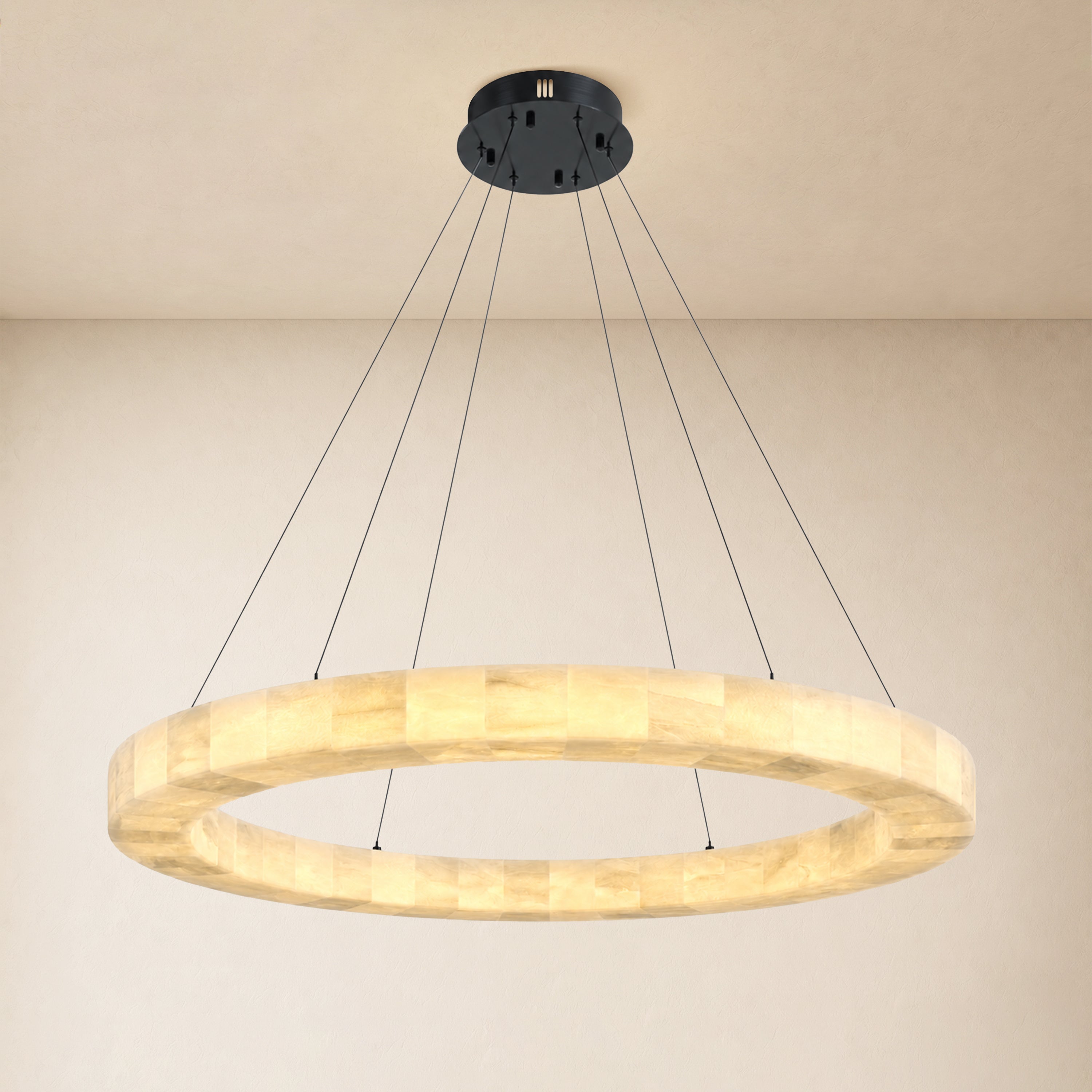 Soluna Alabaster Custom Round Chandelier