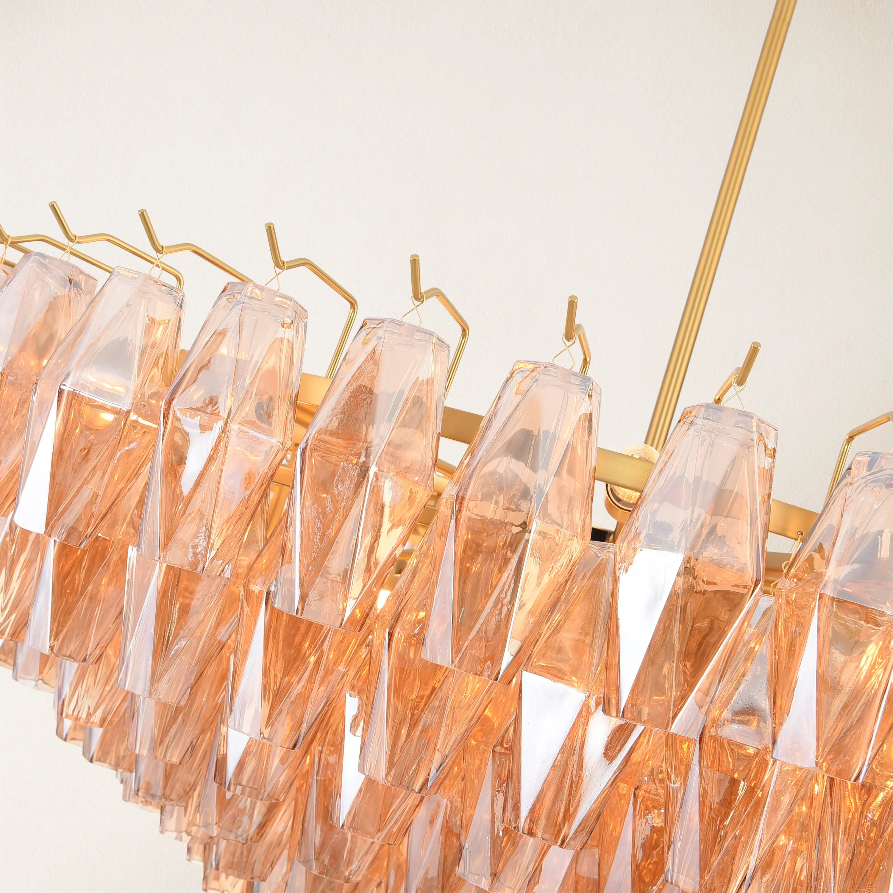 Celestial Drop Glass Crystal Glass Chandelier 122cm D
