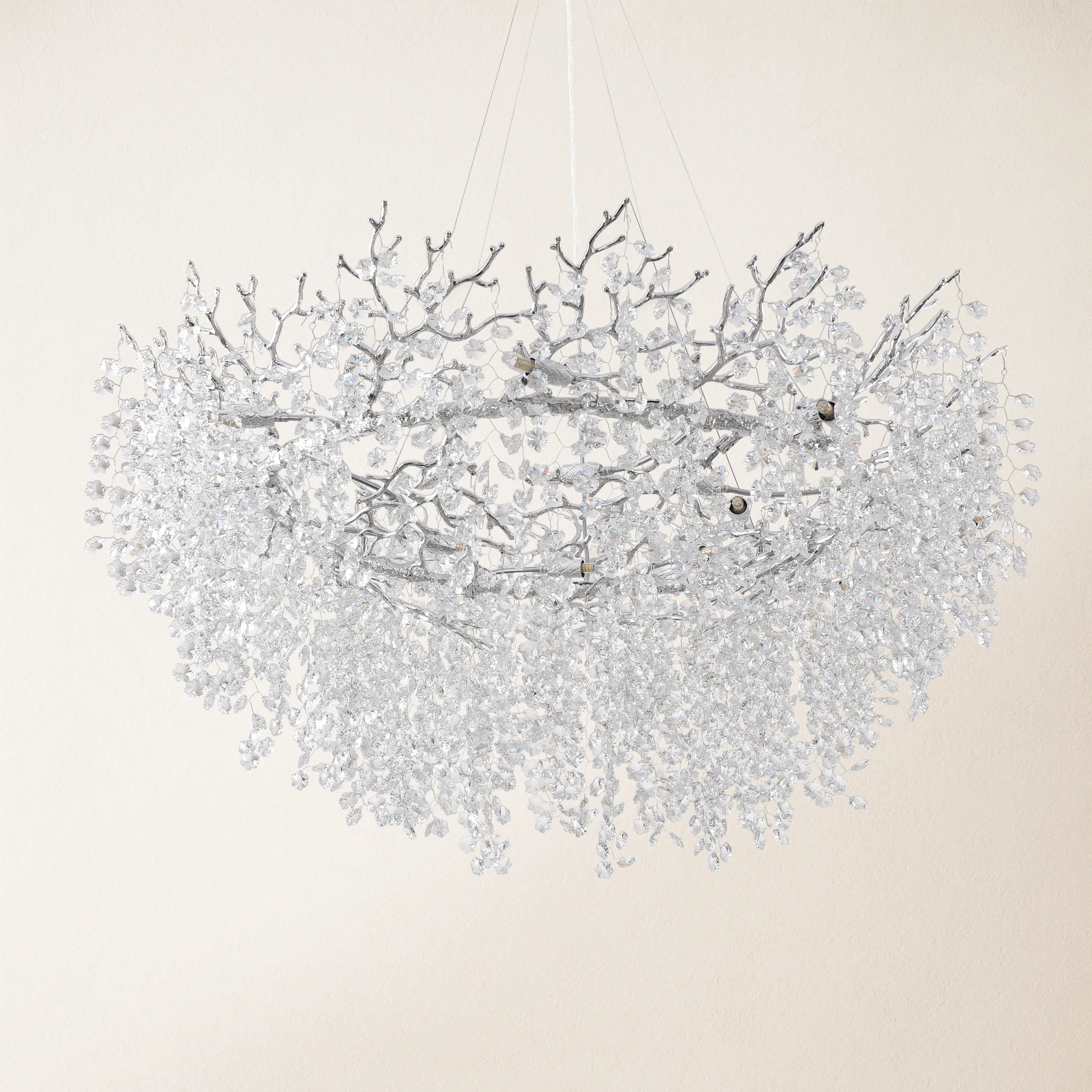 Lustre Branches Halo Chandelier 122cm
