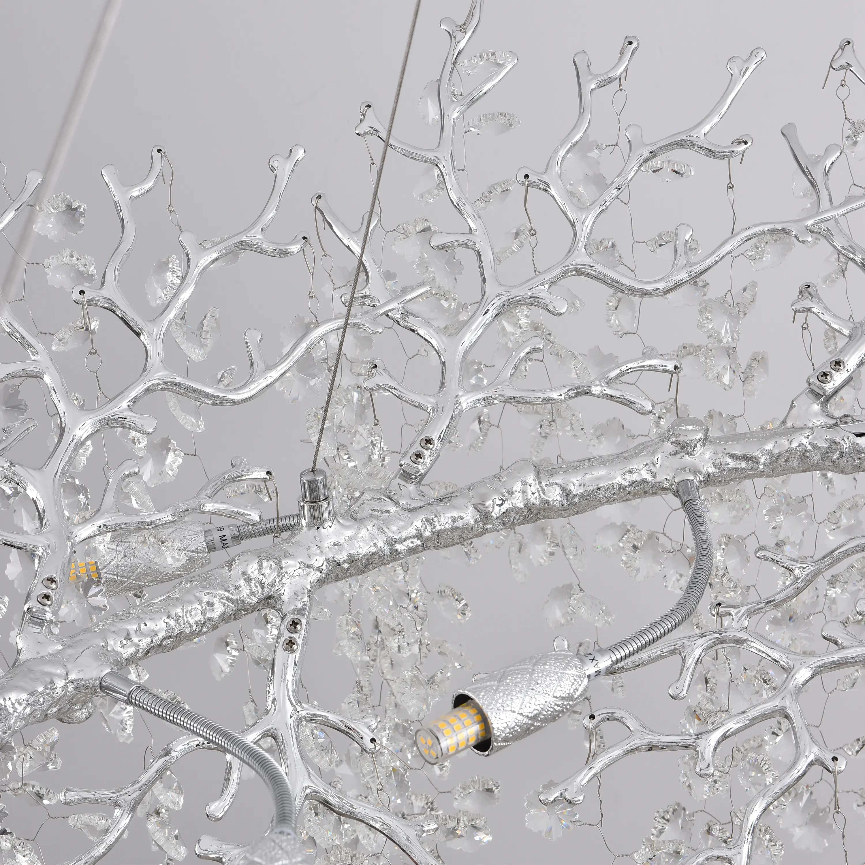 Lustre Branches Halo Chandelier 122cm