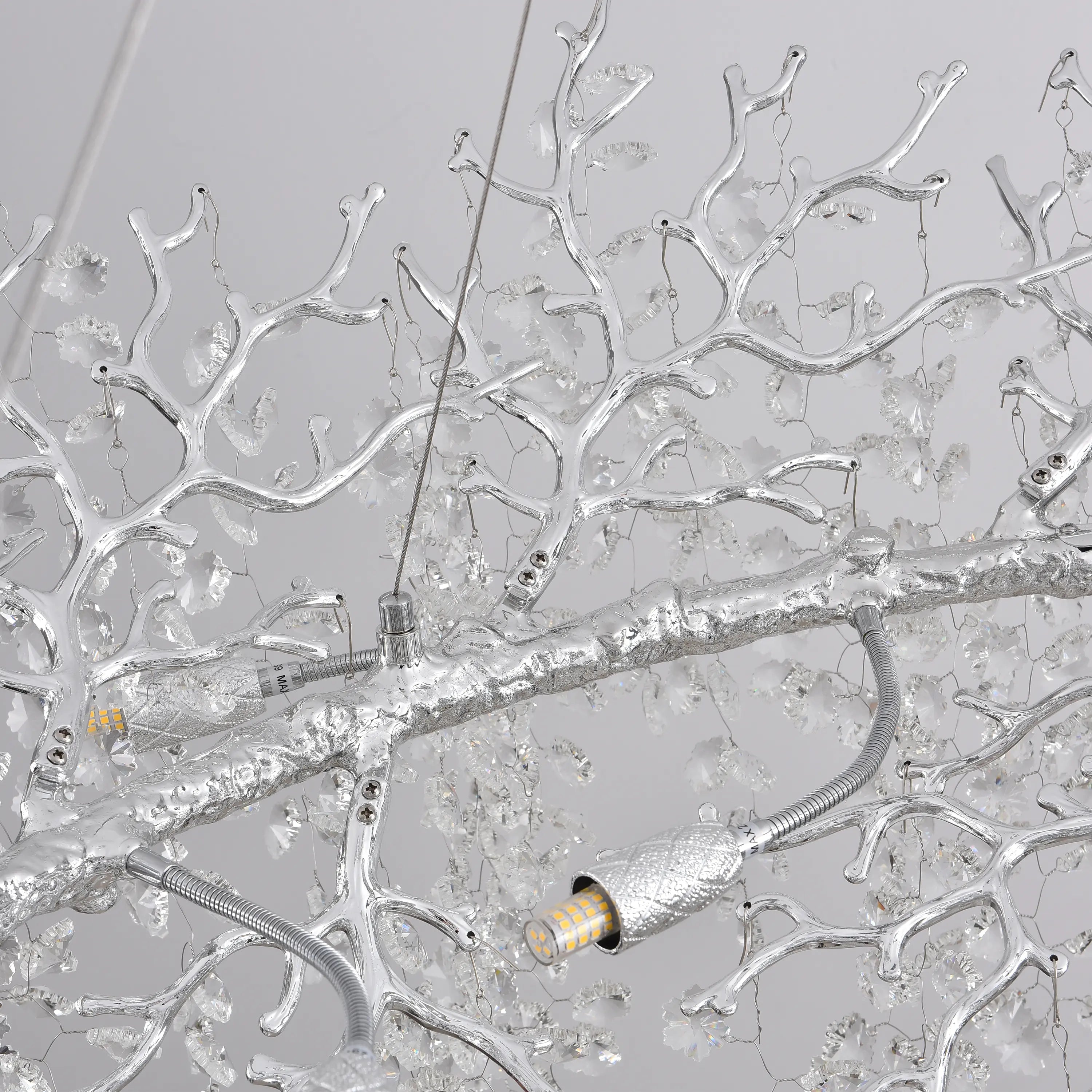 Lustre Branches Halo Chandelier 122cm