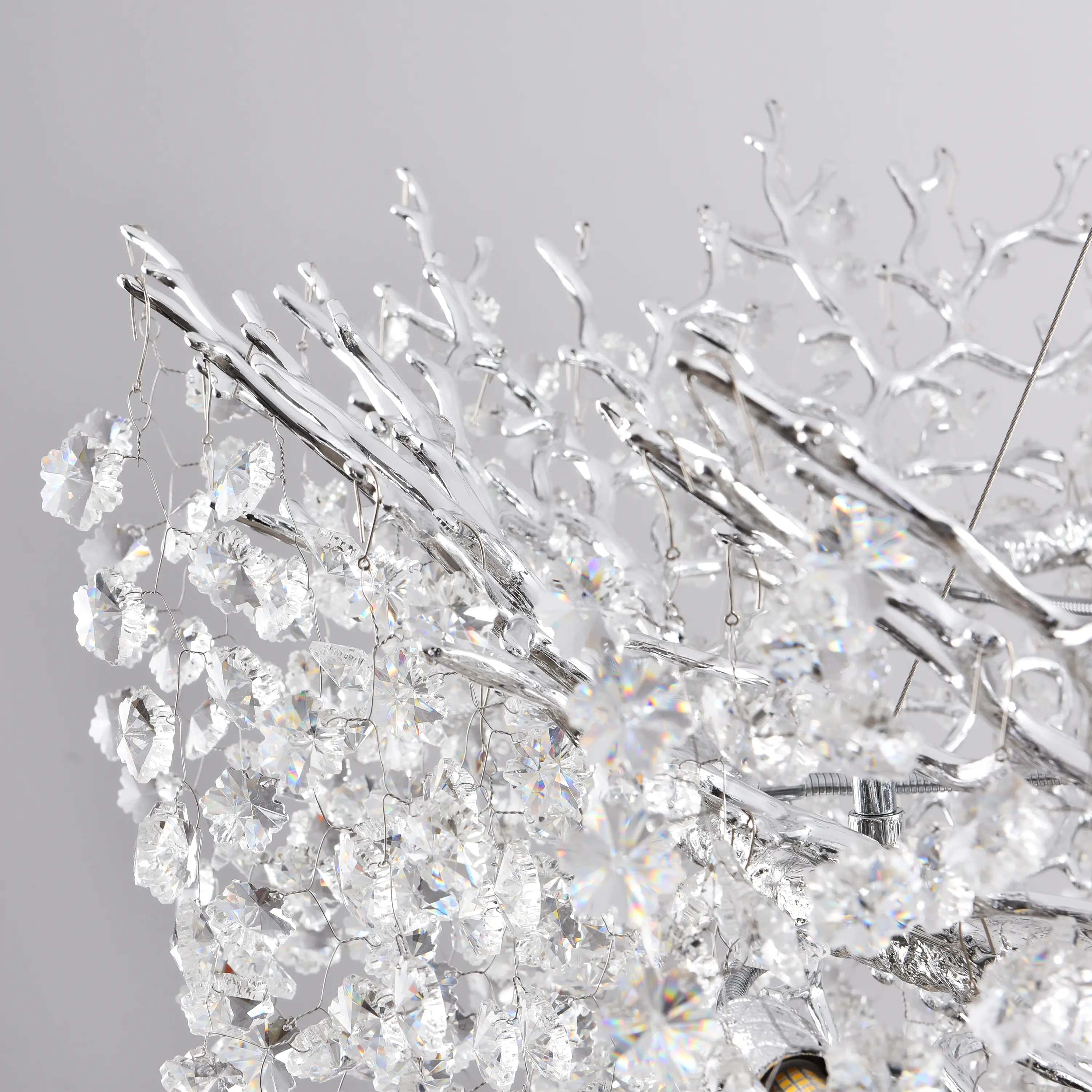 Lustre Branches Halo Chandelier 122cm