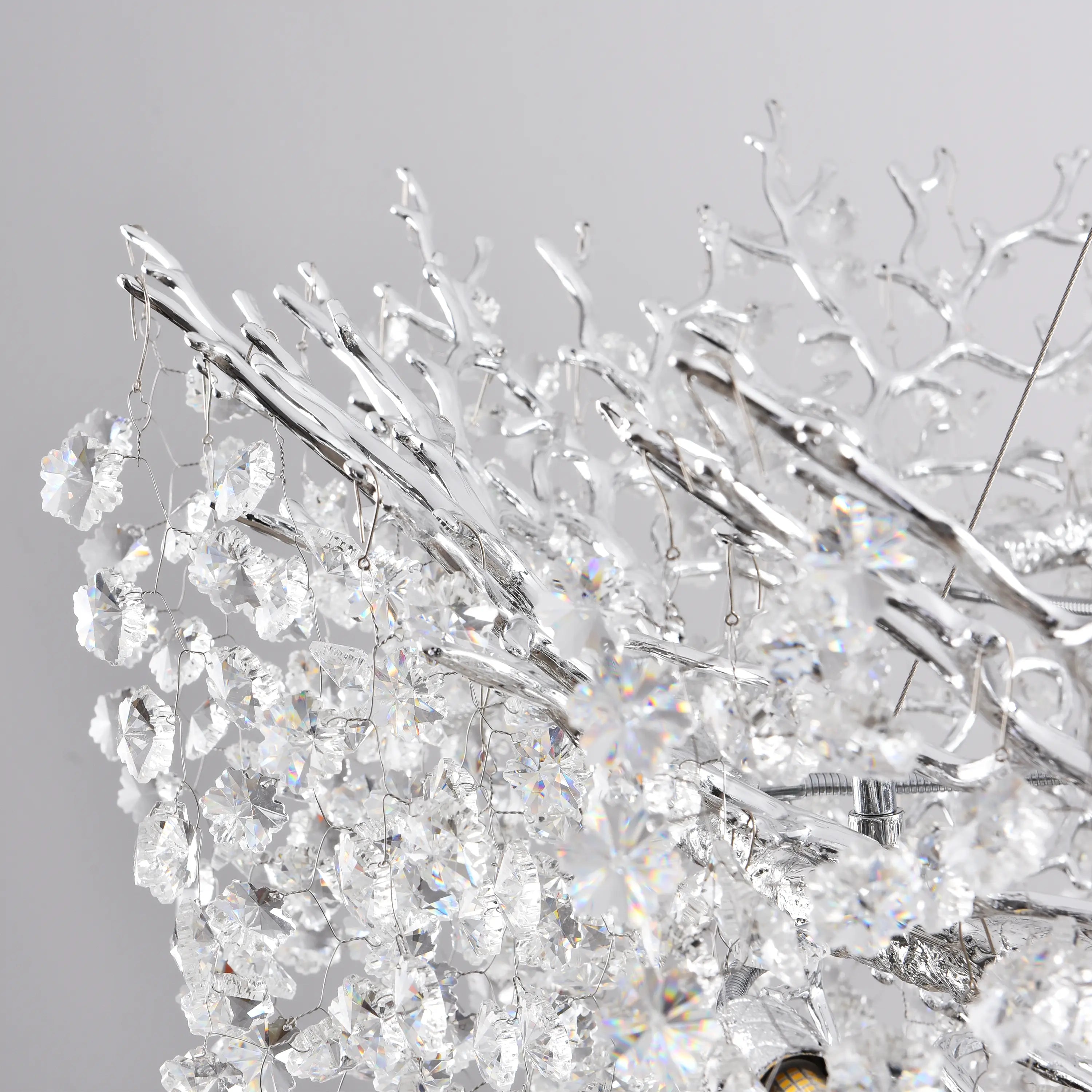 Lustre Branches Halo Chandelier 122cm
