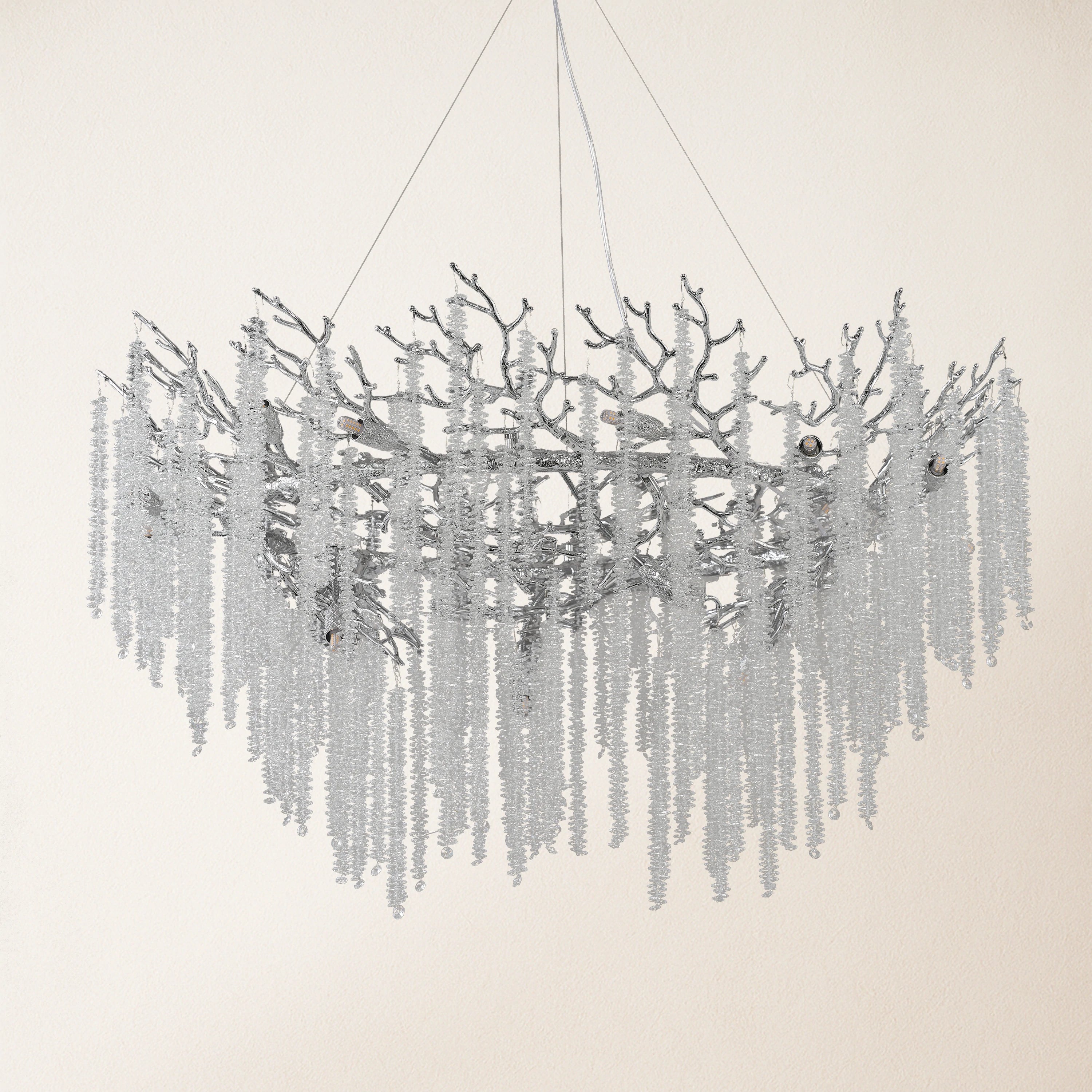 Snow Tree Branch Chandelier 120cm D