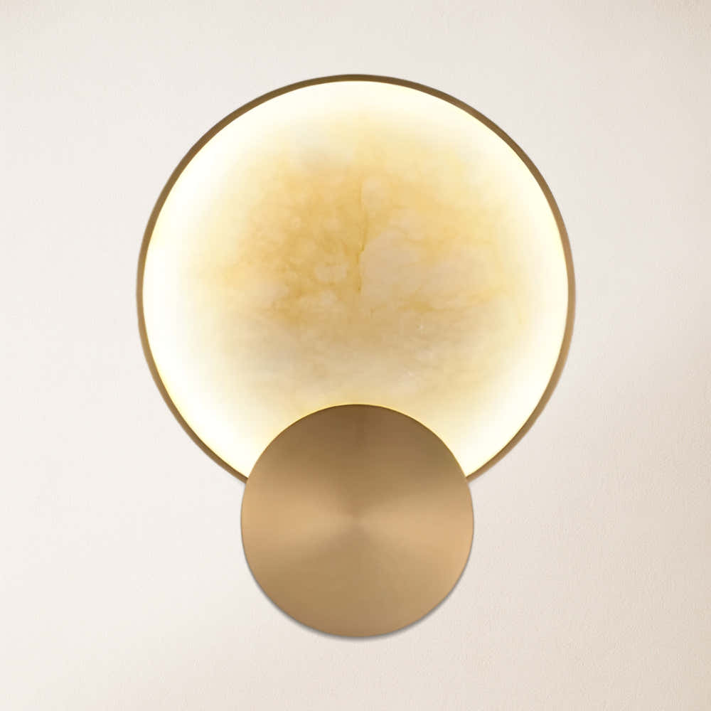 Mintreux Terre Sve Alabaster Wall Sconce 8''D