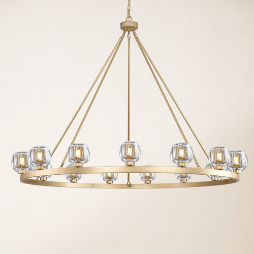 Vellum Round Chandelier 150cm D