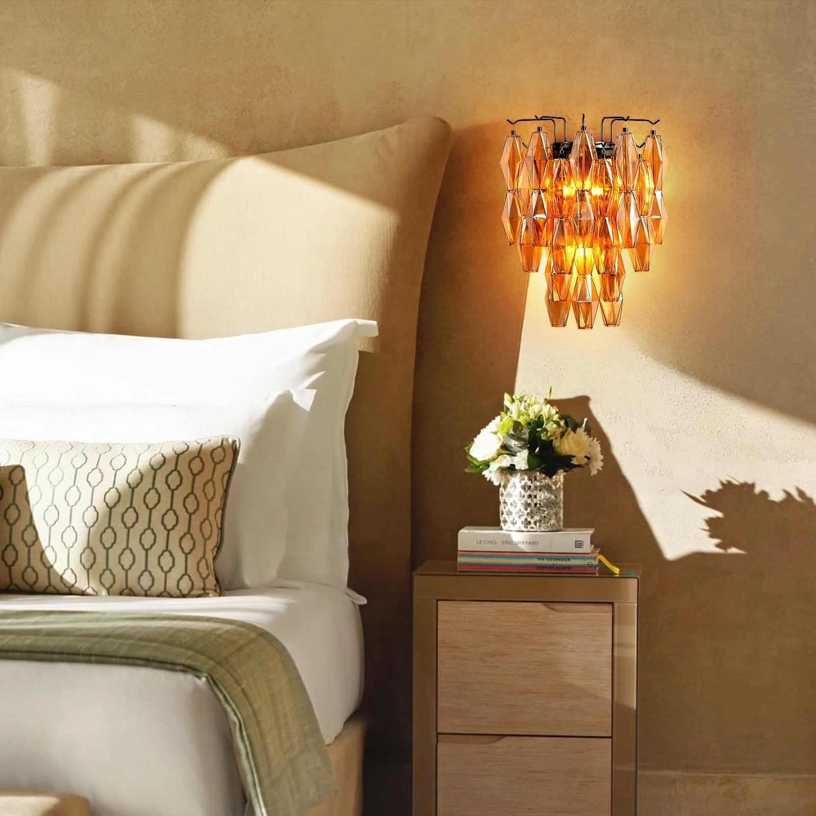 Celestial Drop Glass Wall Sconce 50cm H