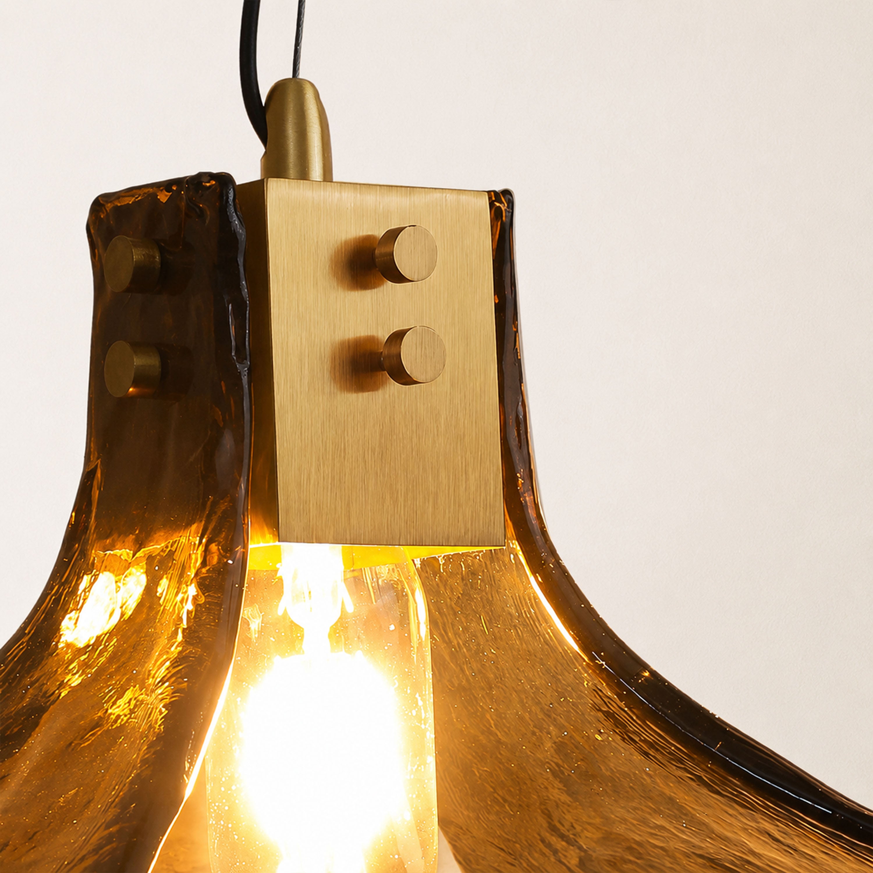 Eora Amber Glass Pendant Light