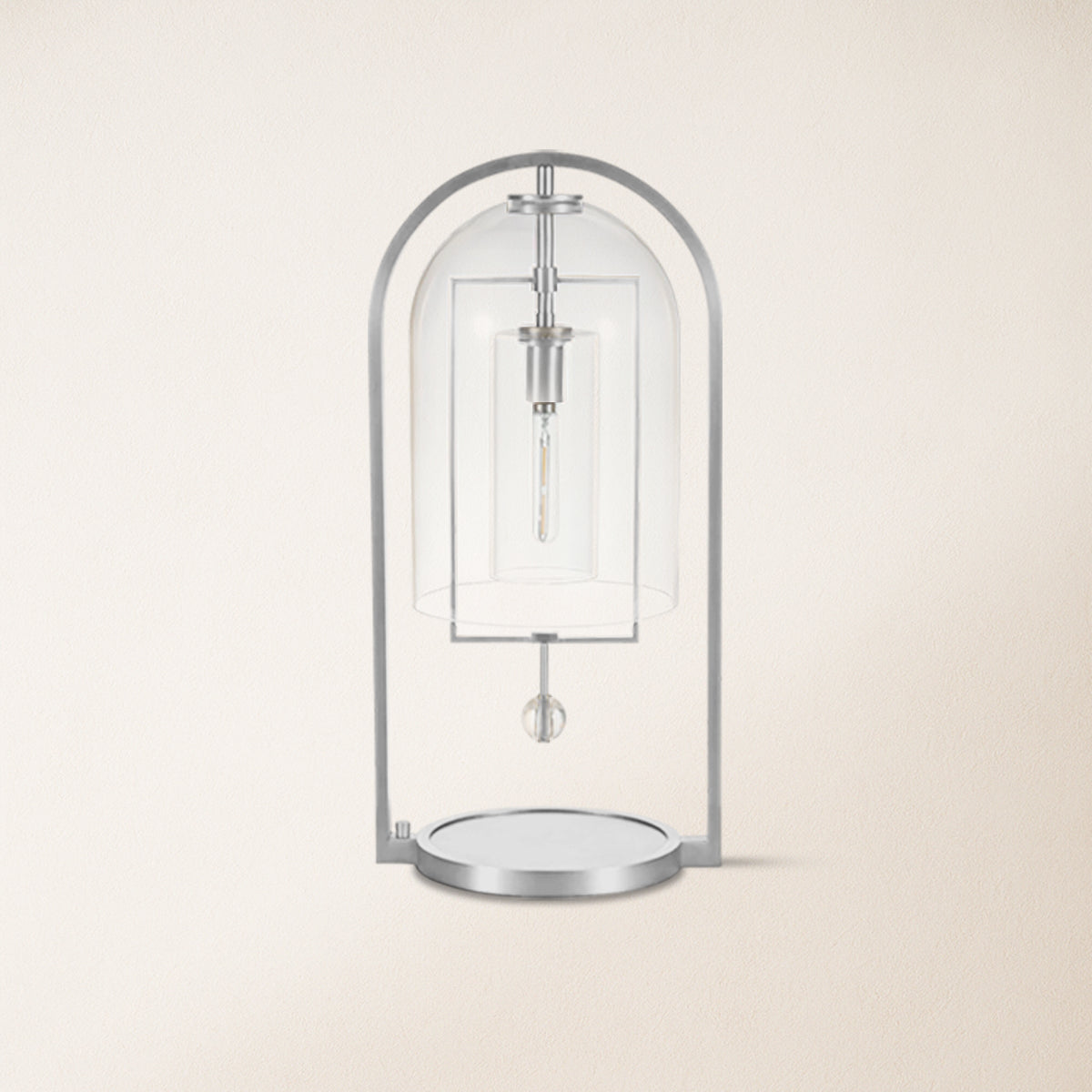 Bellhop Vintage Glass Table Lamp 53 cm H