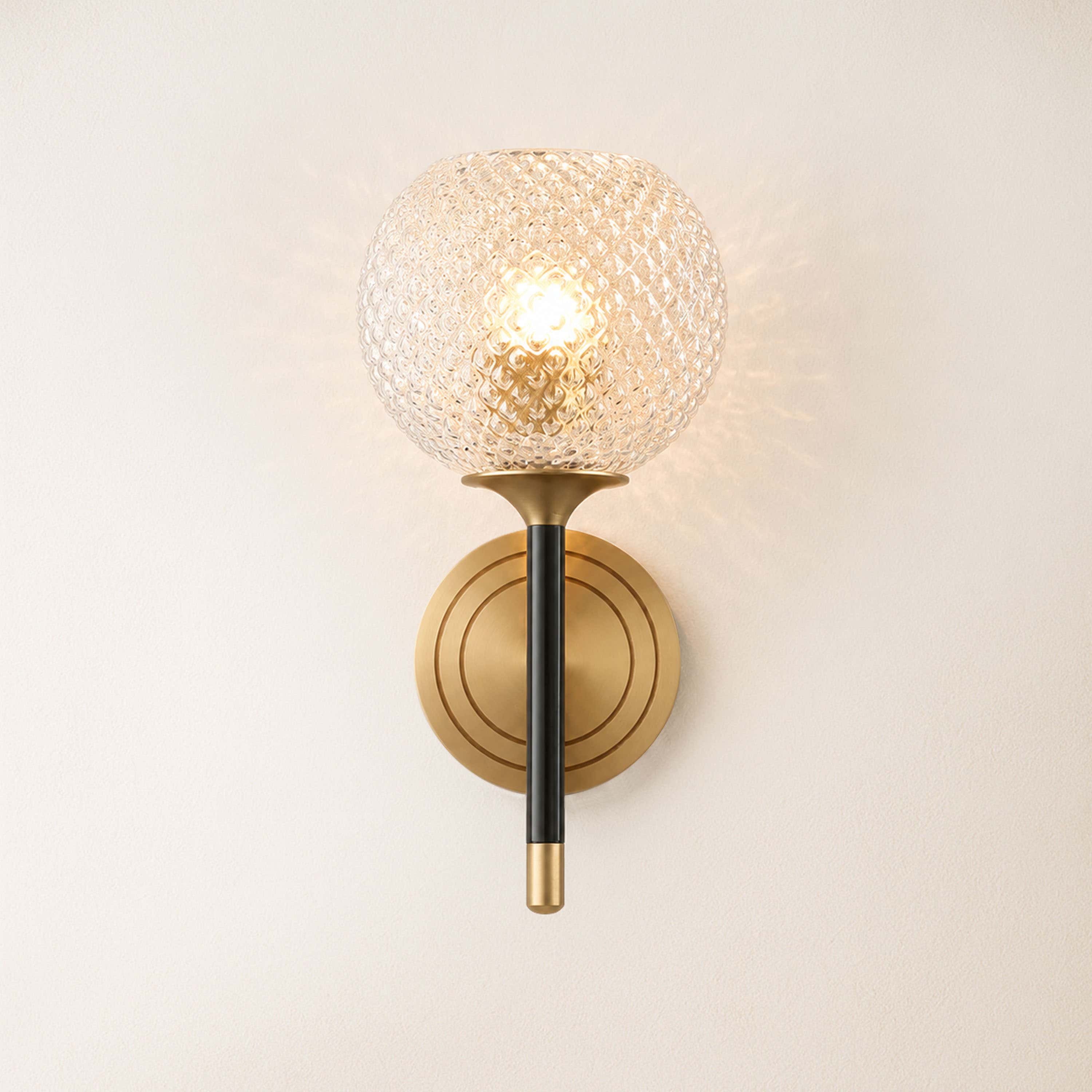 Telara Lattice Glass Wall Sconce