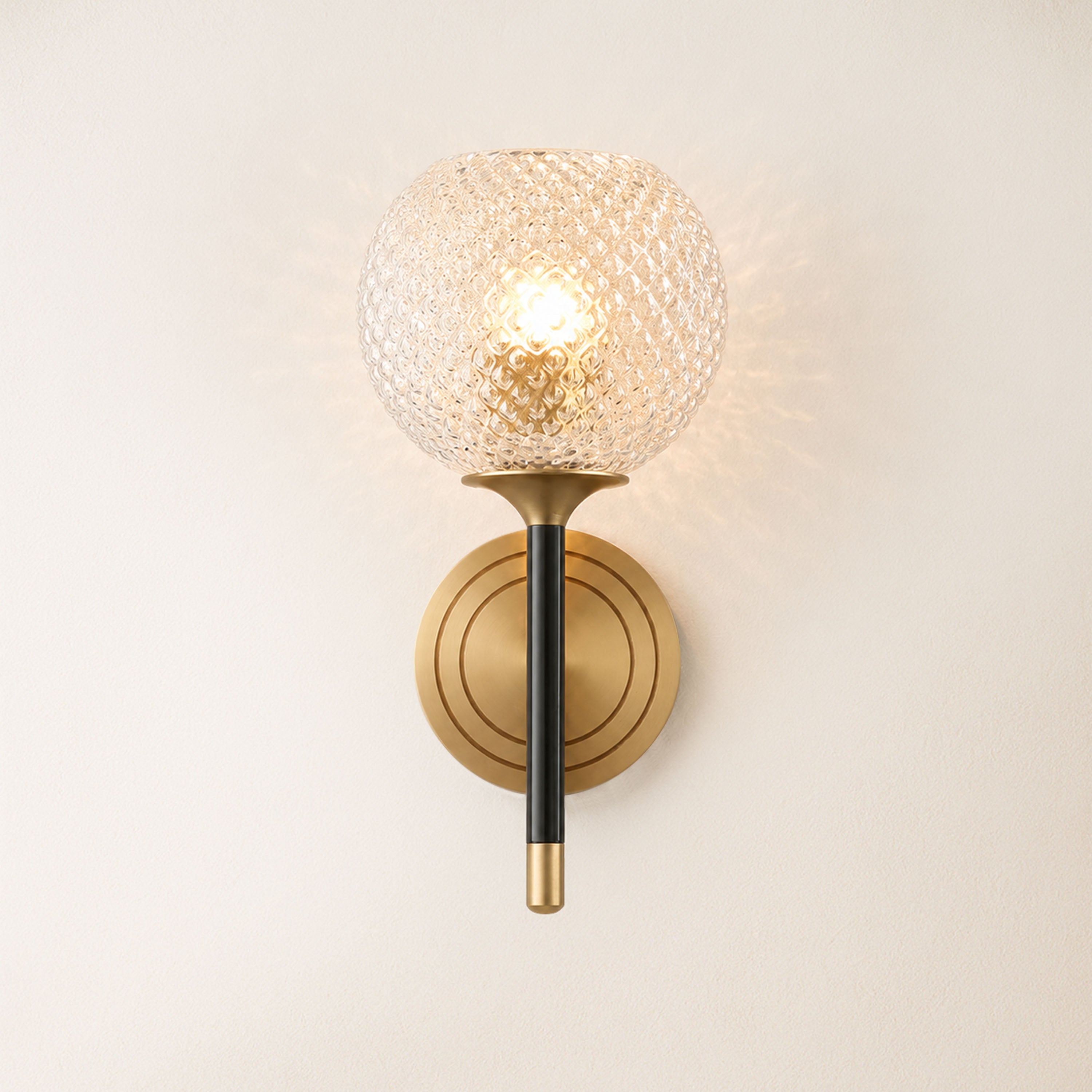 Telara Lattice Glass Wall Sconce