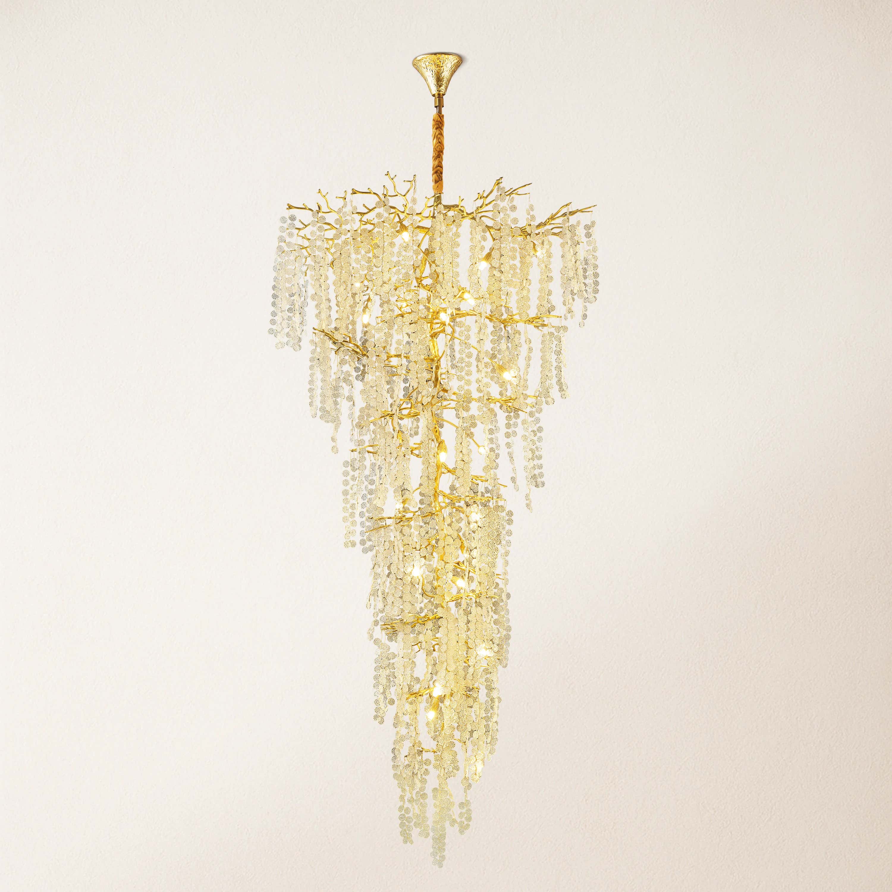 Shiro Noda Crystal Tree Branch Round Chandelier 241cm H