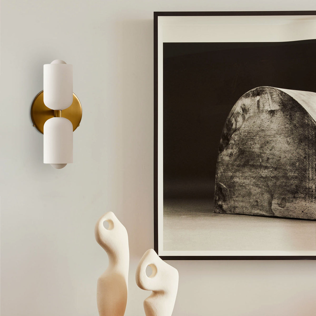 Caleb Glass Wall Sconce 23 cm H