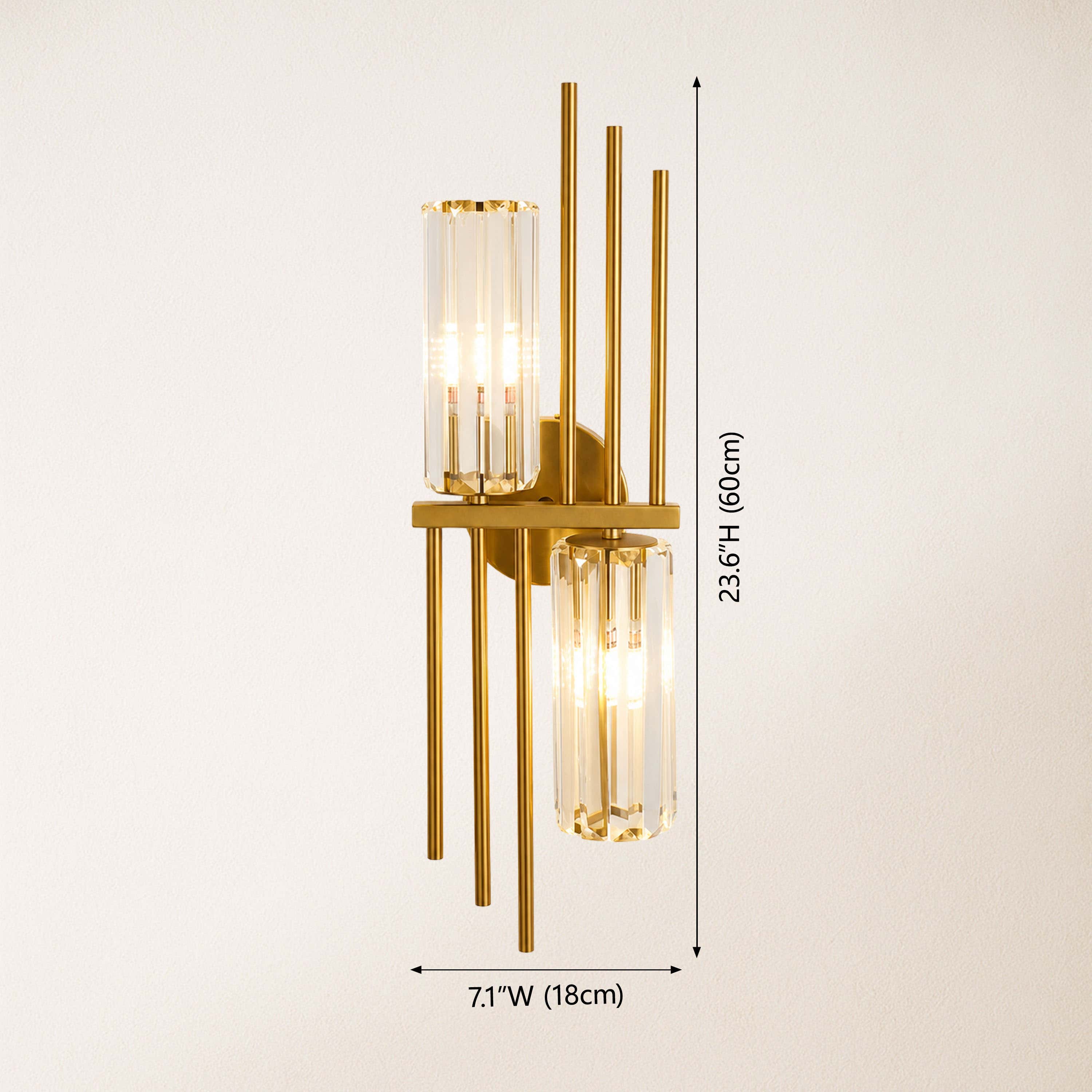 Oriana Crystal Wall Sconce 7.1"