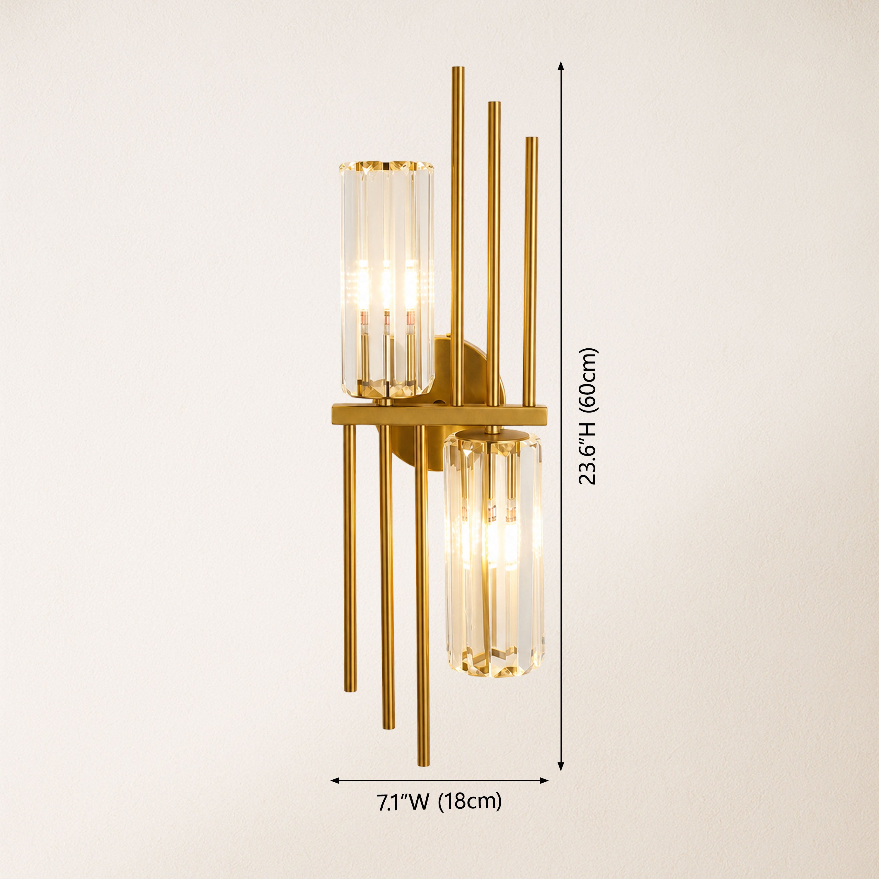 Oriana Crystal Wall Sconce 7.1"