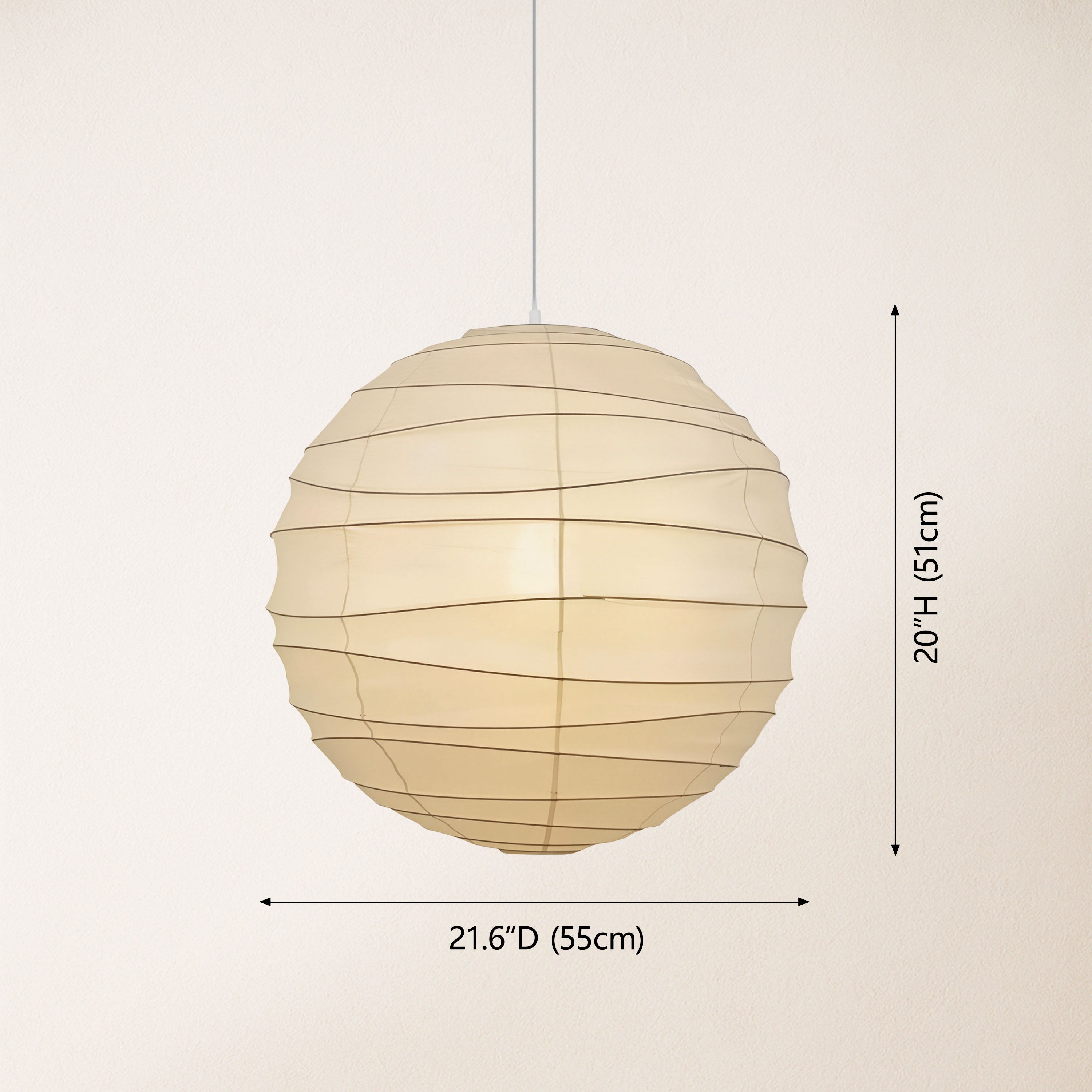 Hikari Paper Ball Pendant Lamp