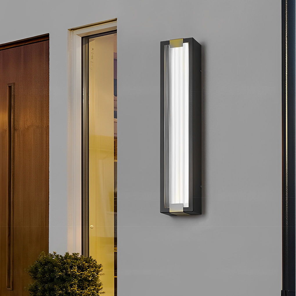 Vitreum Rectangular LED Outdoor Wall Light