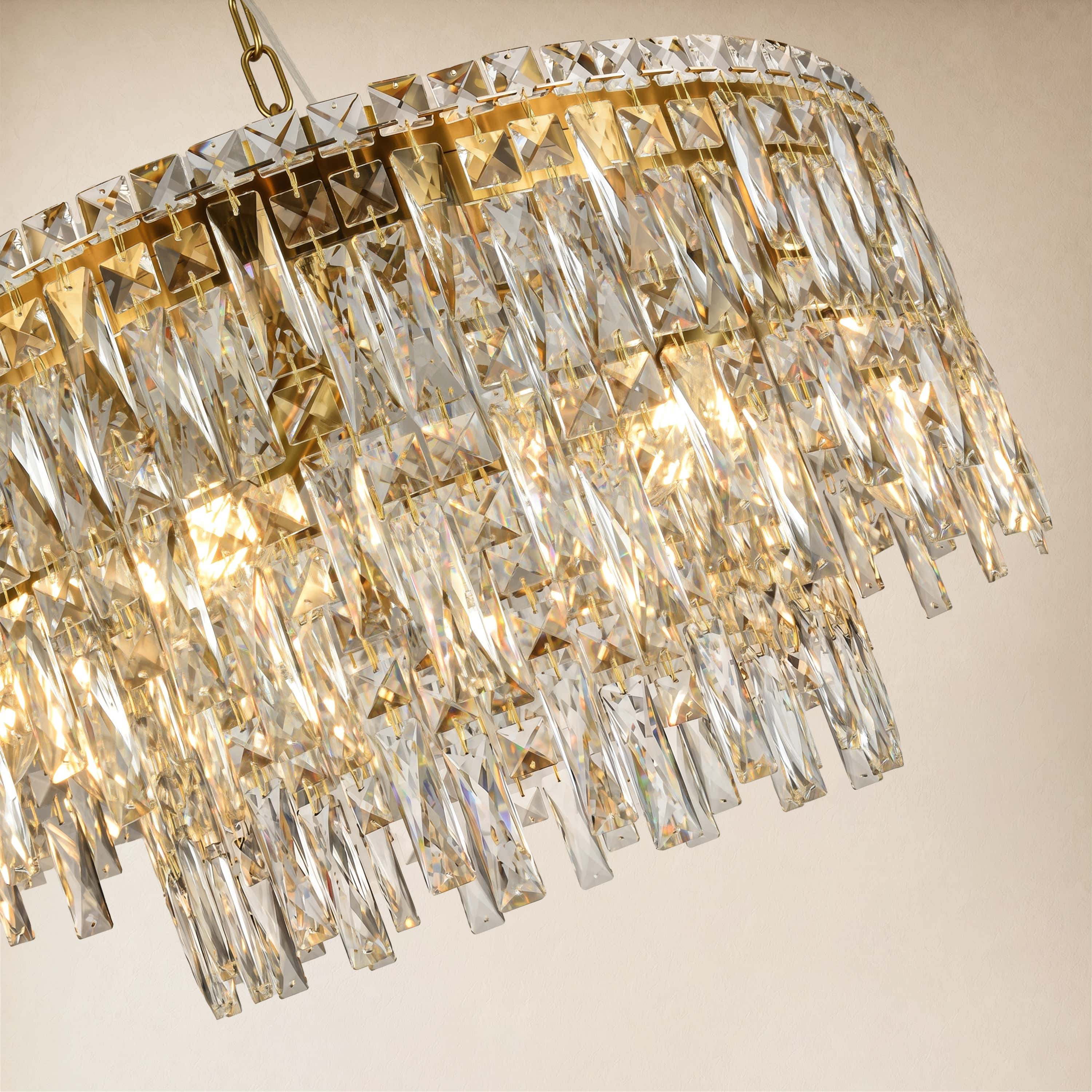 Lucentra Crystal Round Chandelier 24"W