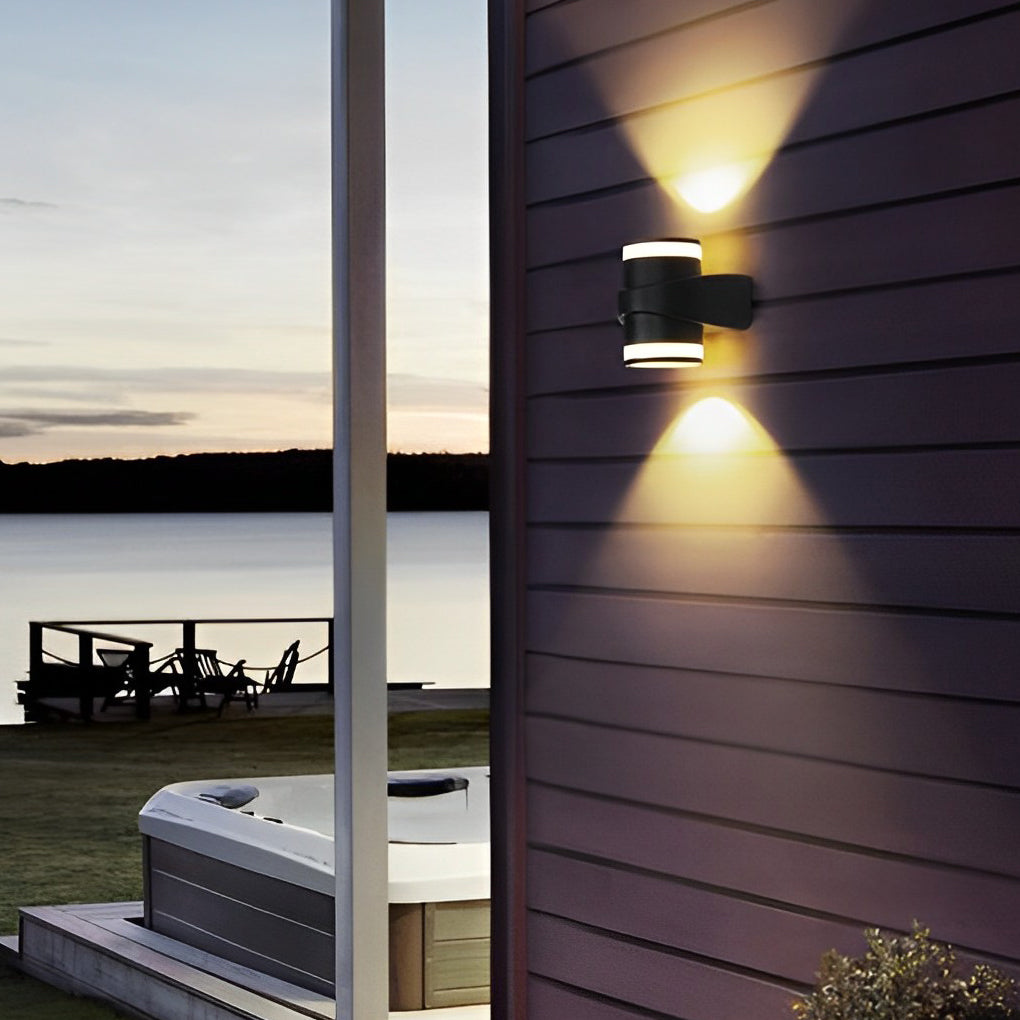 Aegisgleam Round Up Down Outdoor Wall Light