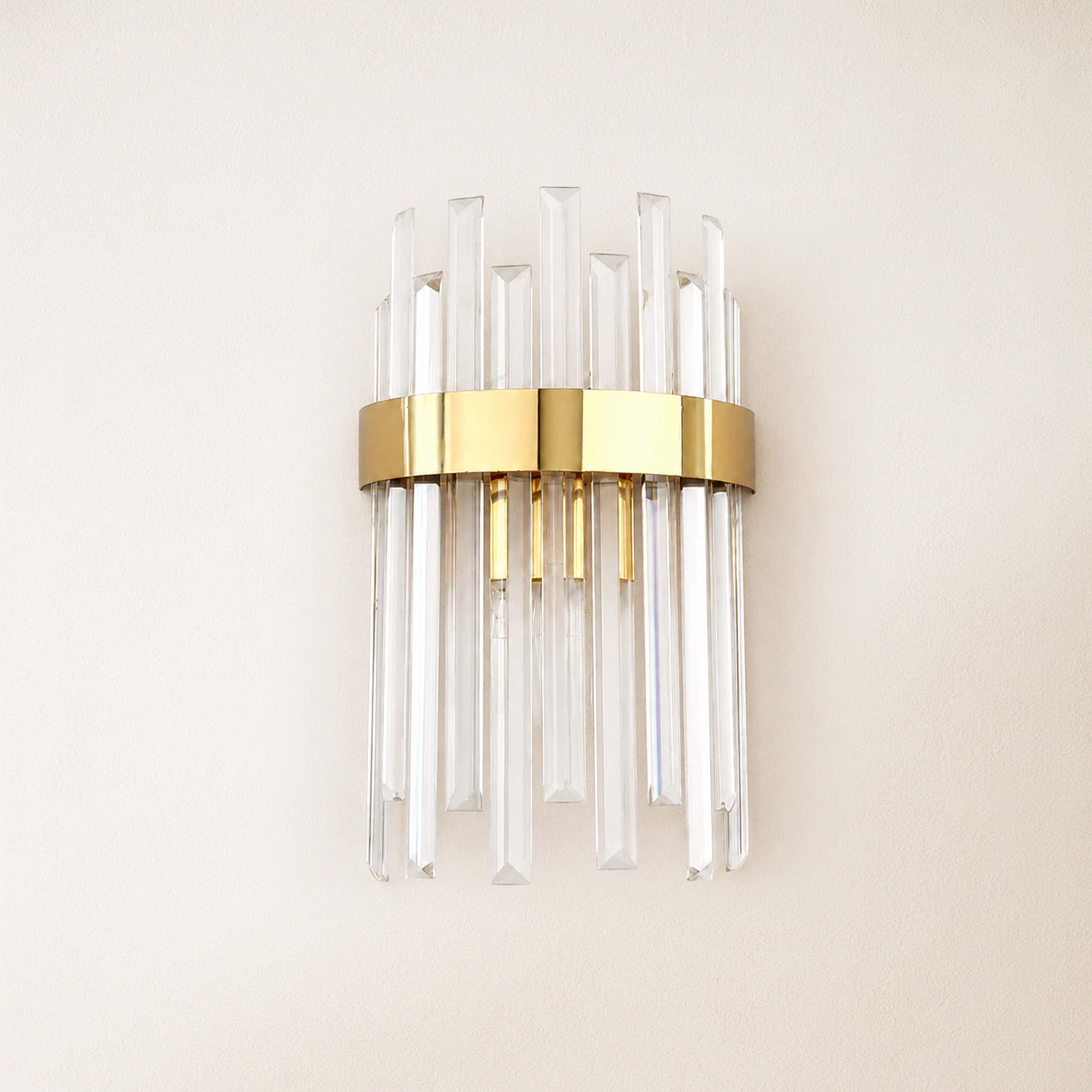 Oryana Crystal Icicle Wall Sconce 7.9"