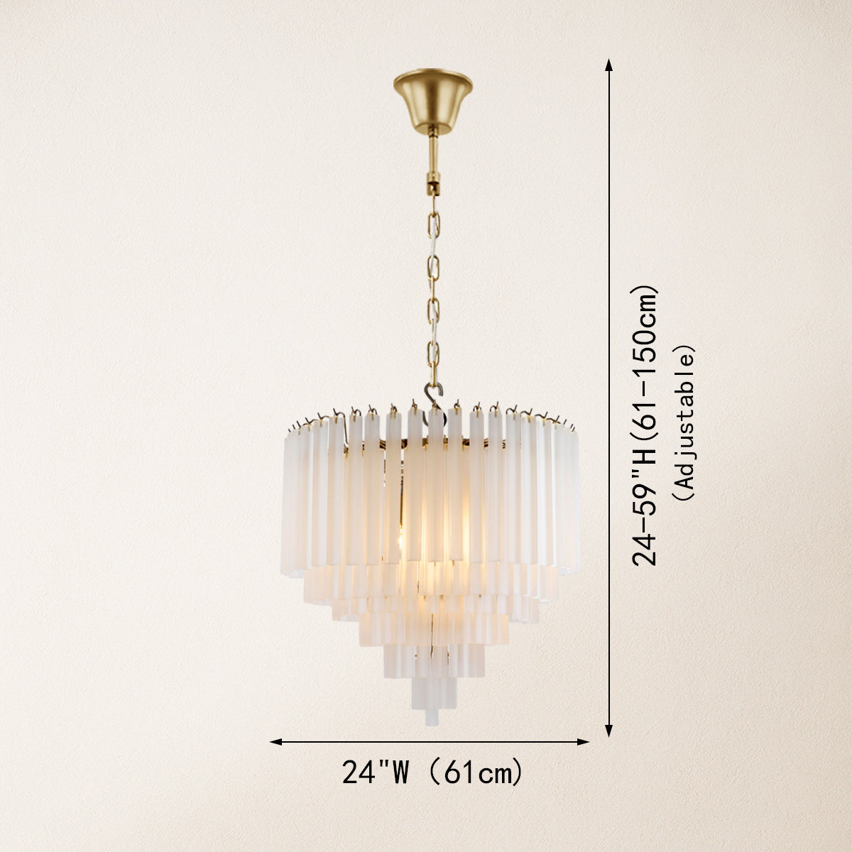 Norla Round Chandelier 61 cm W