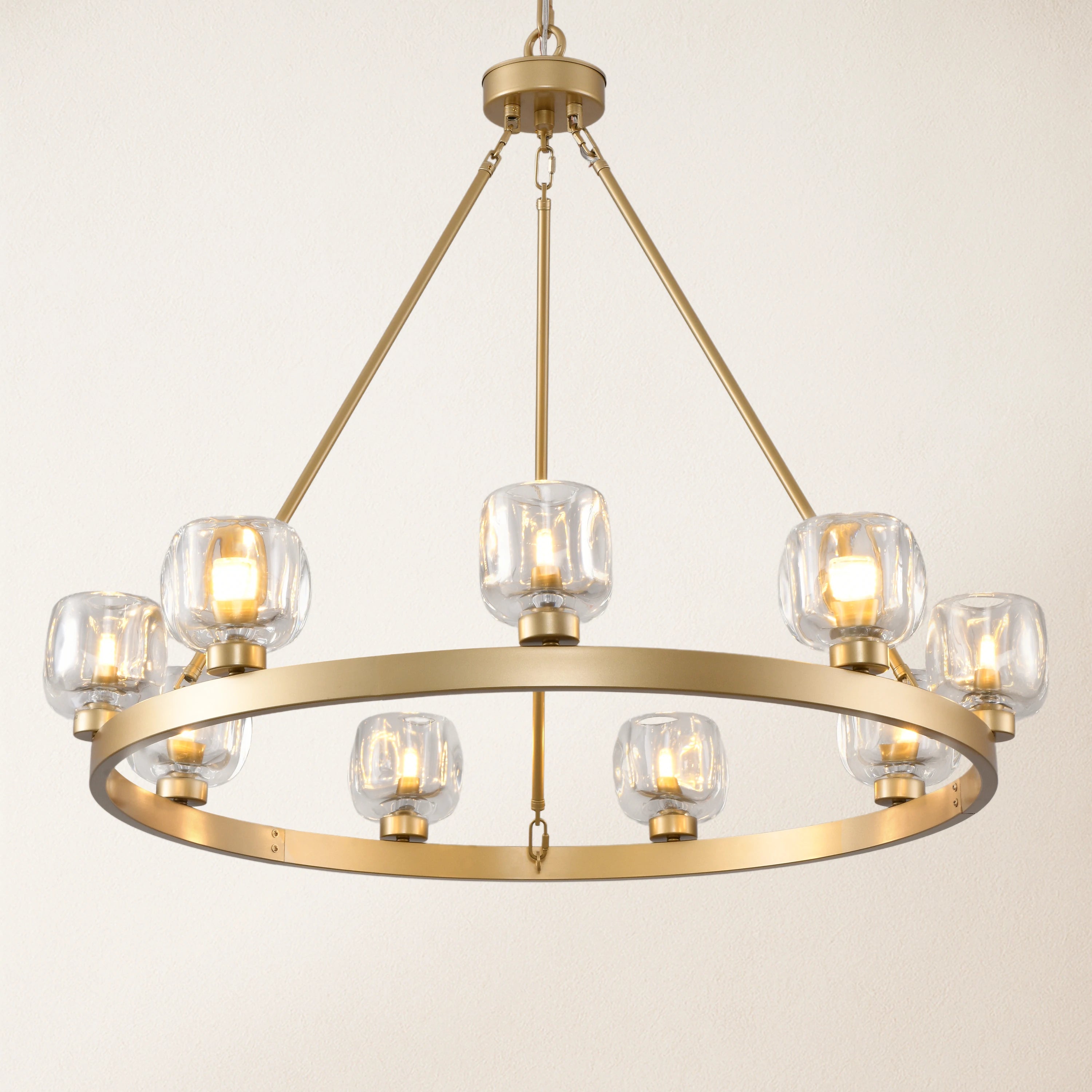 Vellum Round Chandelier 91cm D