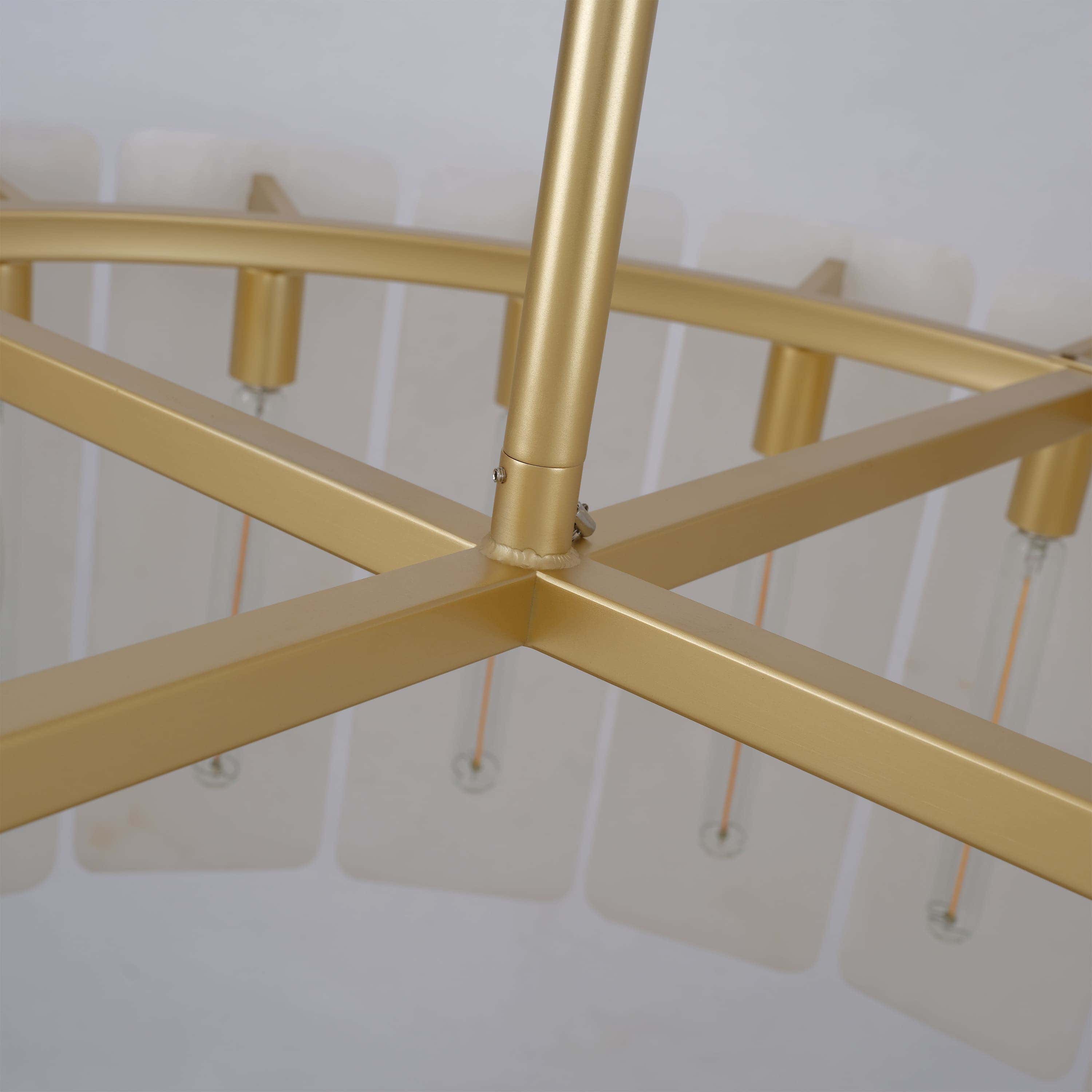 Lunara Alabaster Round Chandelier 91 cm W